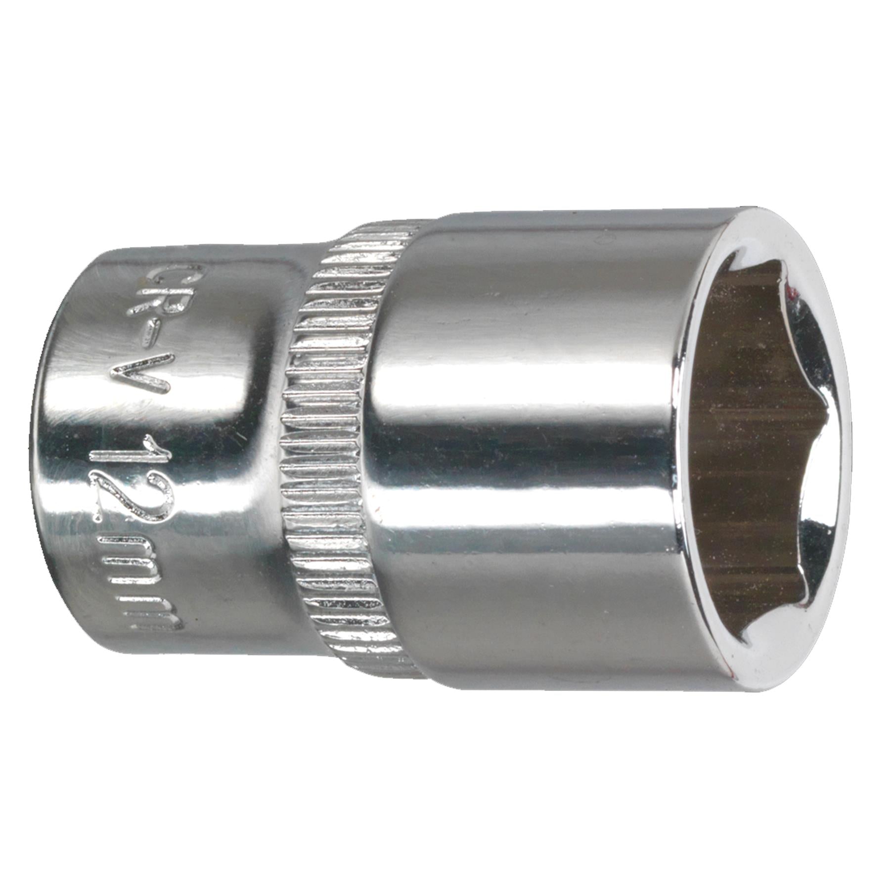 Sealey WallDrive Socket 12mm 1/4"Sq Drive Fully Polished