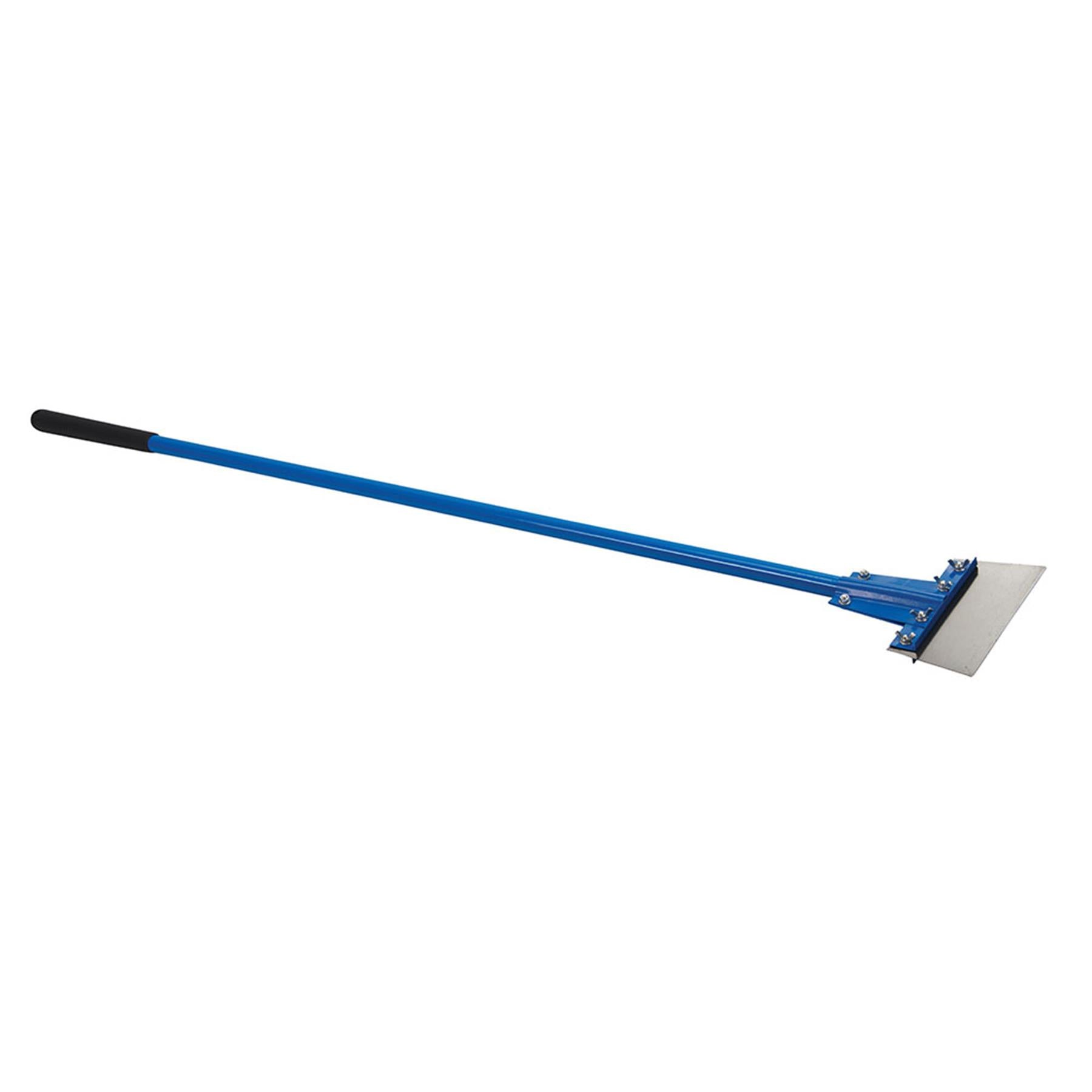 Floor Scraper Fibreglass Handle With Sprung Steel Blade 200mm Wide/1350mm Handle