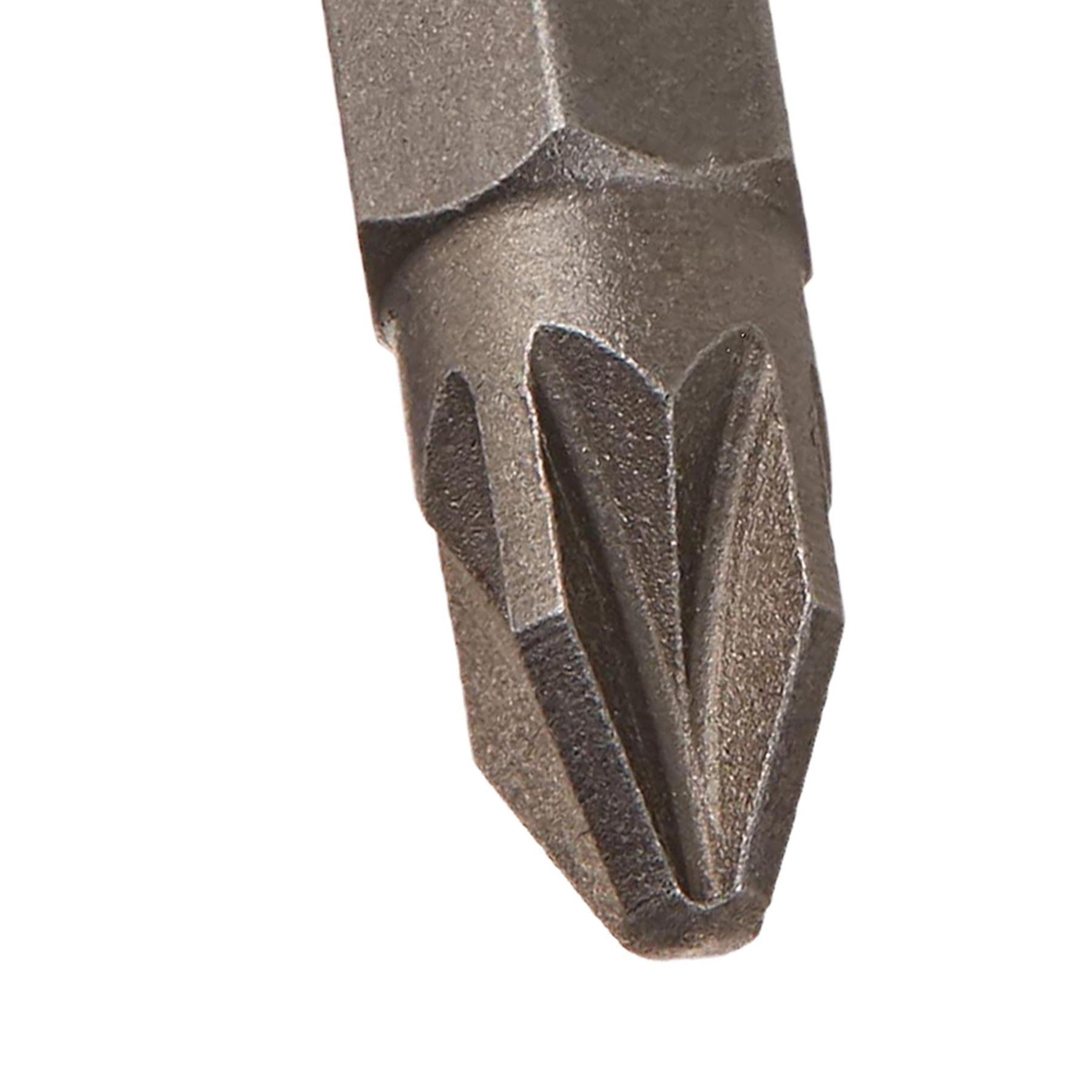 Pozidriv PZ2 Screwdriver Bits CRV Chrome Vanadium Steel 1/4" Hex Drive 20Pcs