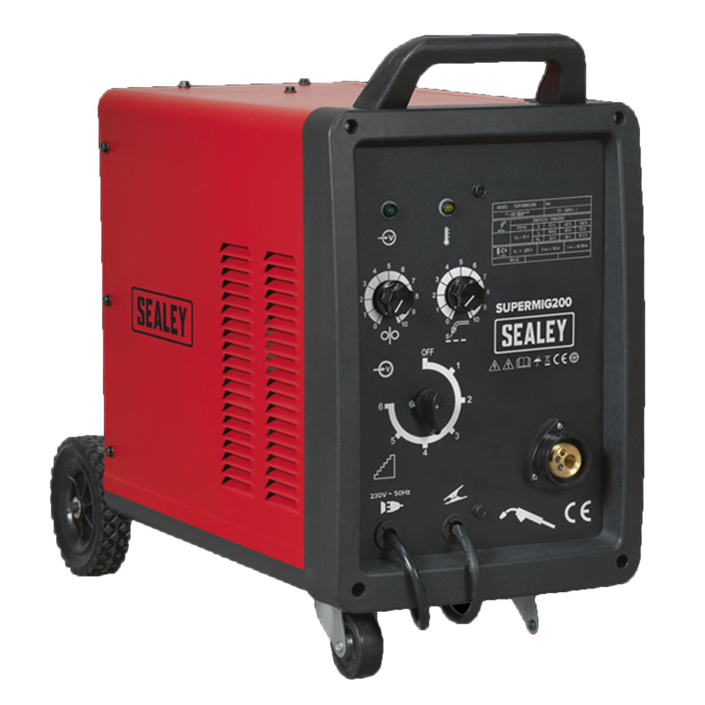 Sealey SUPERMIG200 200amp Professional Industrial MIG Welder + Binzel Euro Torch