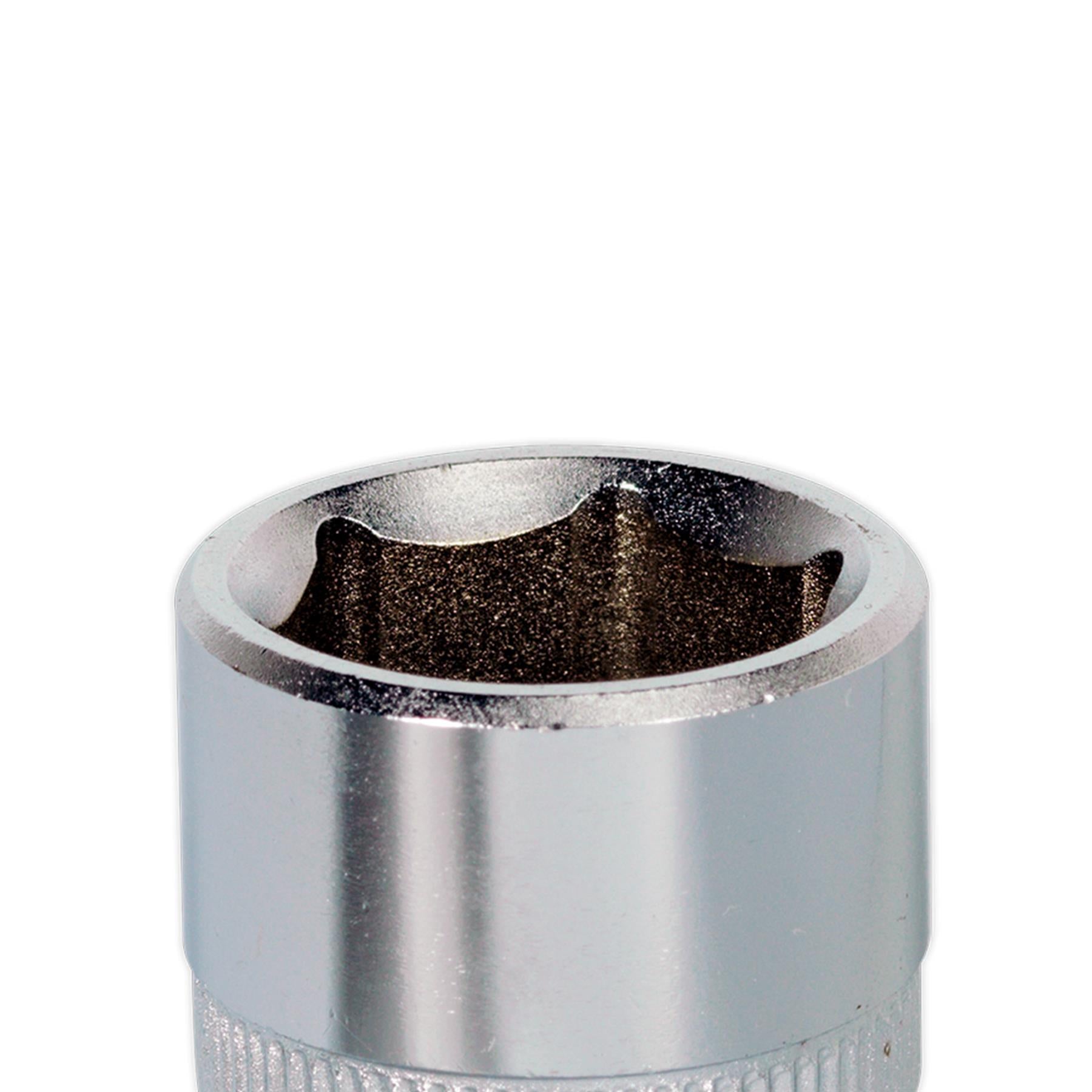 Sealey WallDrive® Socket 14mm 3/8"Sq Drive Chrome Vanadium Steel