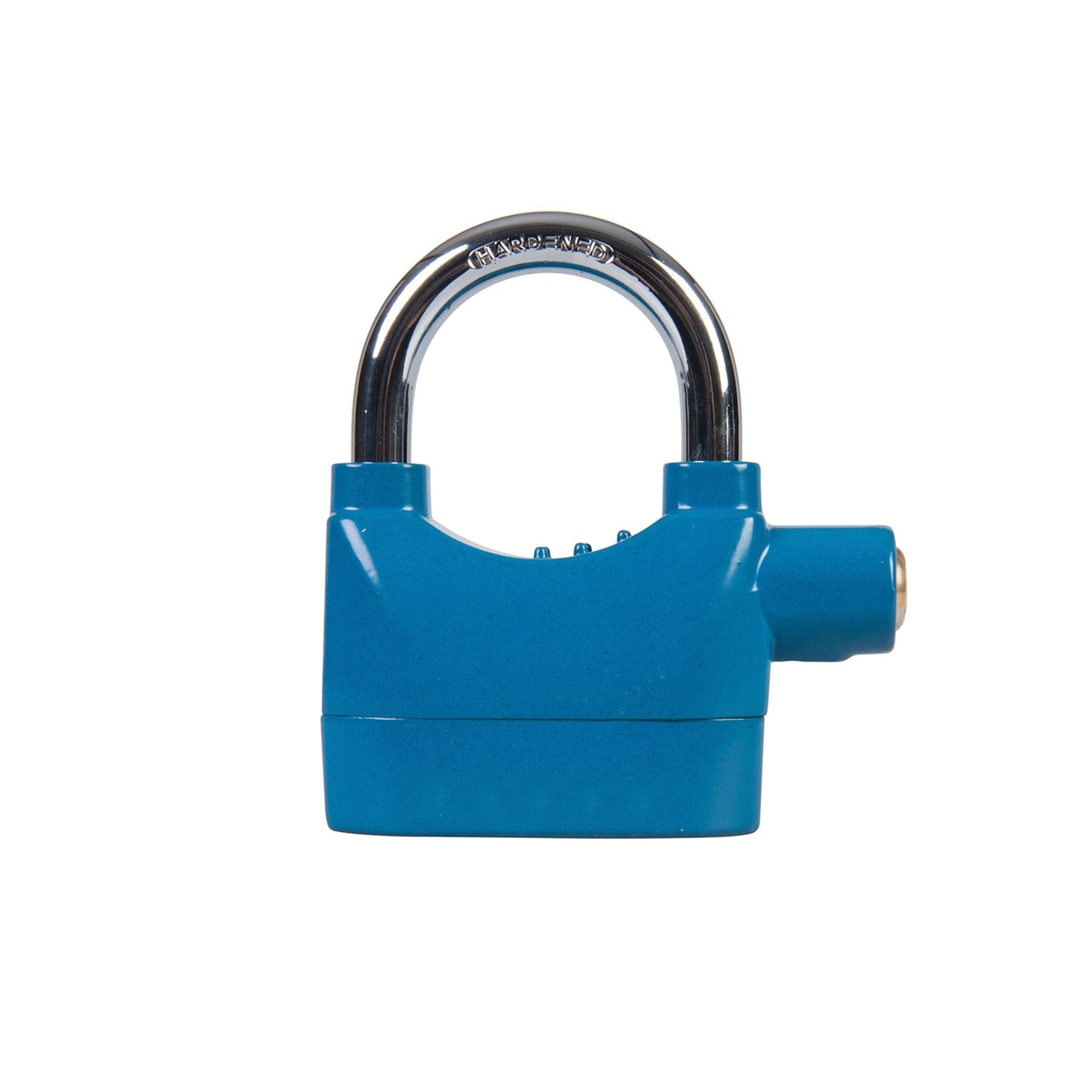 Alarm Padlock With Chrome Plated Shackle And Powder Coated Body 70mm