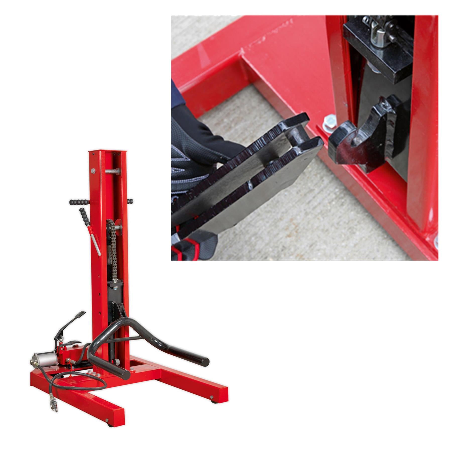Sealey Vehicle Lift 1.5tonne Air/Hydraulic with Foot Pedal