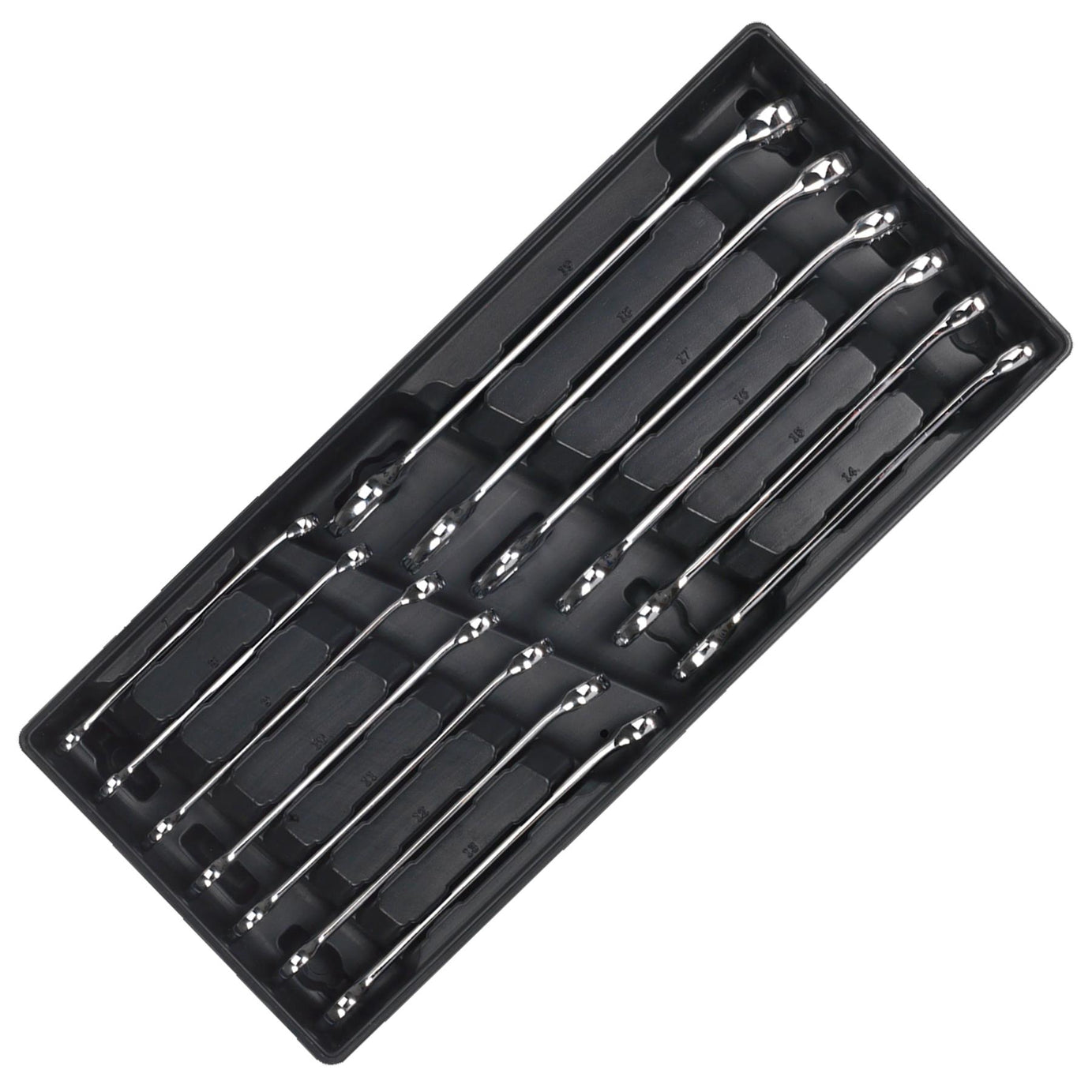 Sealey Tool Tray with Combination Spanner Set 13pc Metric