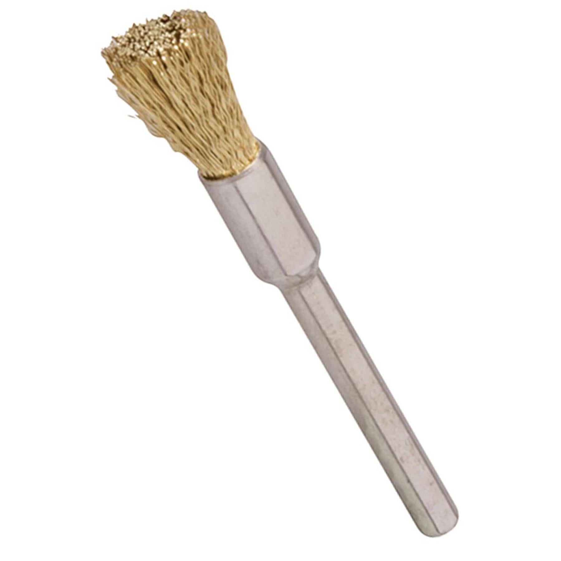 3Pc Rotary Tool Brass Wire Brush Set - 5, 15, 20mm Dia Soft Brass Wire Cleaning