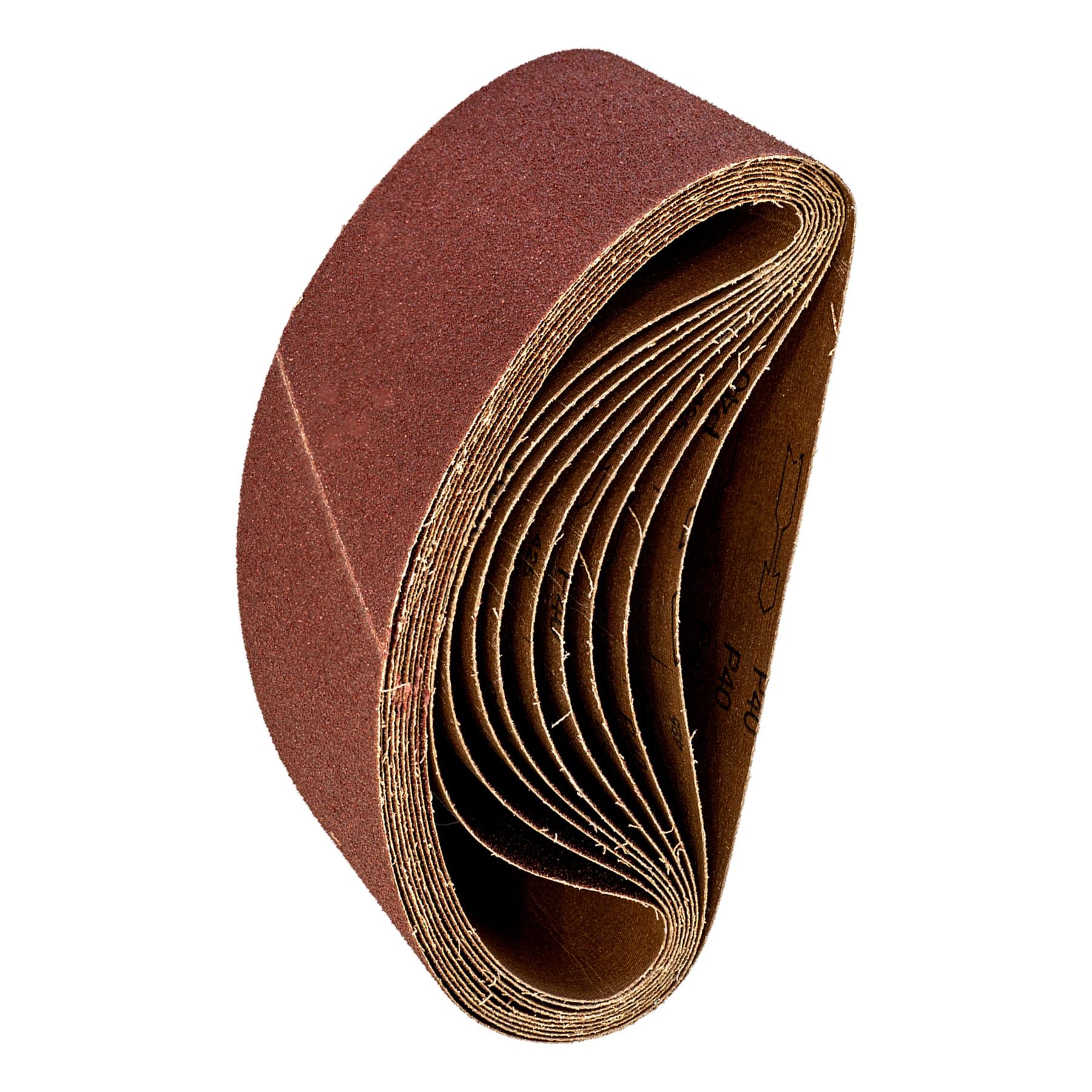 Sanding Belt 100 x 620mm 40Grit - Pack of 10.Aluminium oxide resin bonded Sealey