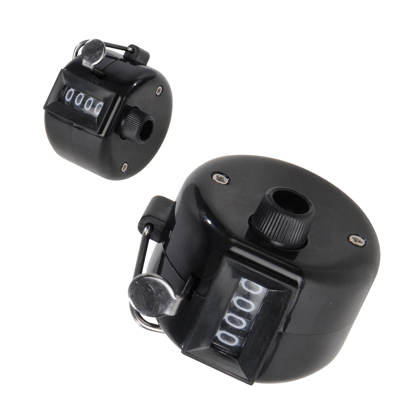 4 Digit Chrome Palm Tally Counter Hand Held Clicker