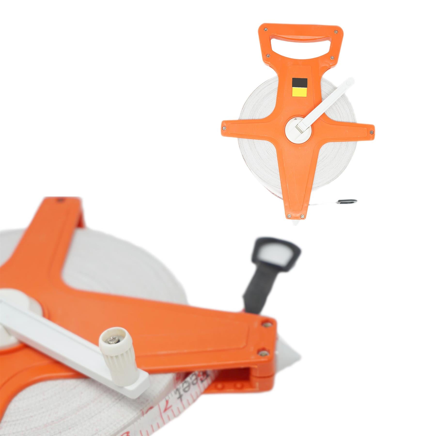 Surveyors 50M Open Reel Measuring Tape 50 Metre Metric Imperial