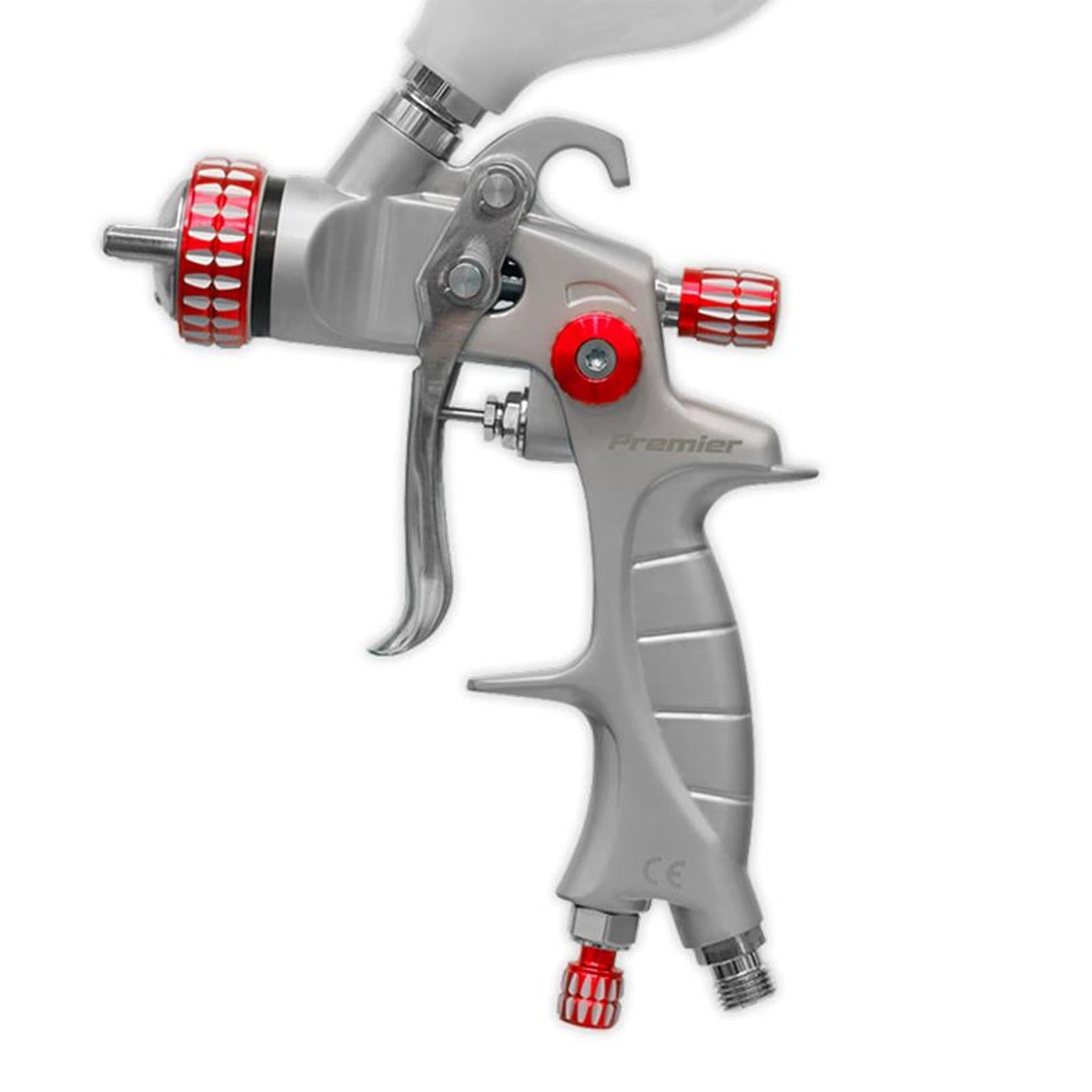 Sealey HVLP Gravity Feed Spray Gun 1.3mm Set-Up