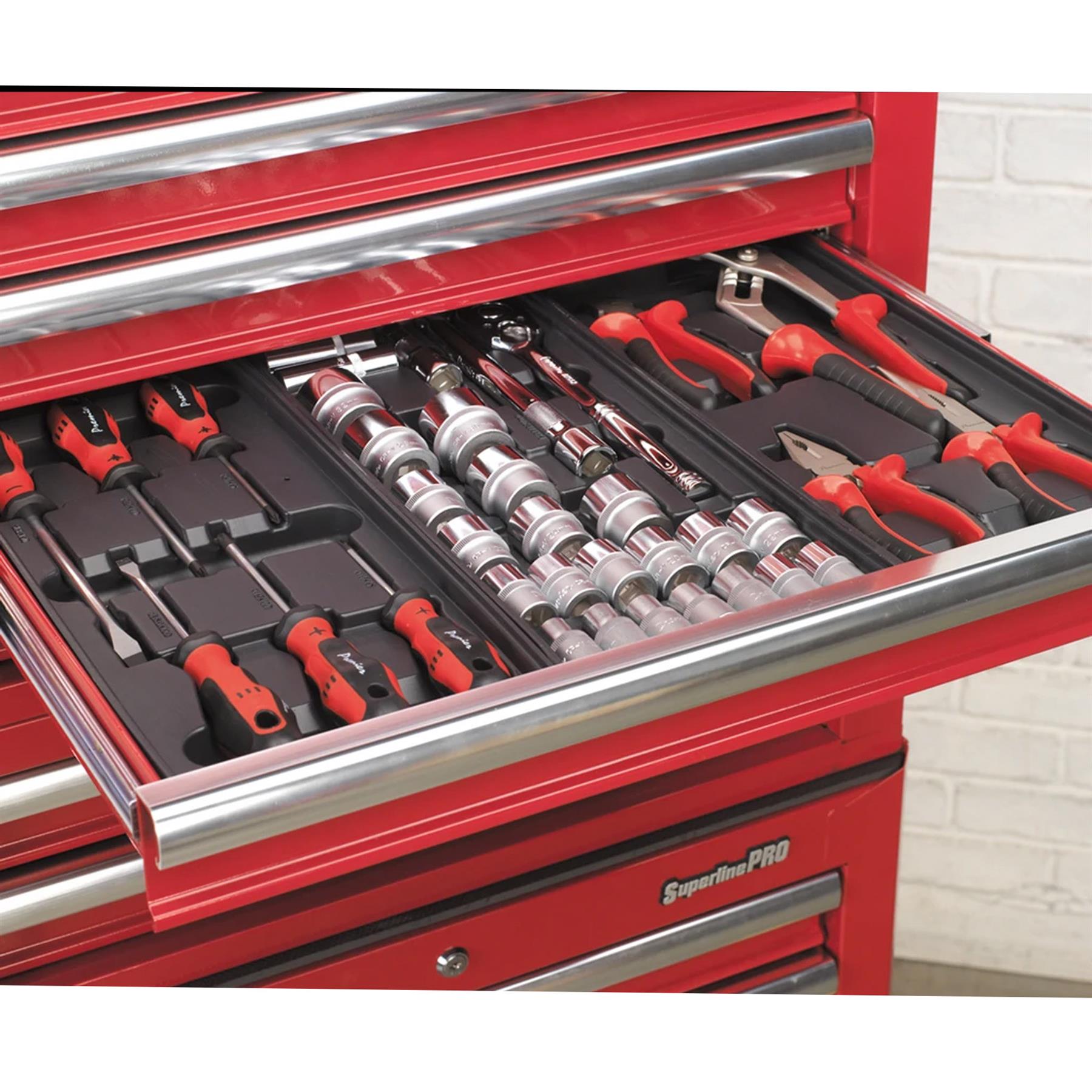 Sealey Topchest 5 Drawer with Ball Bearing Slides - Red