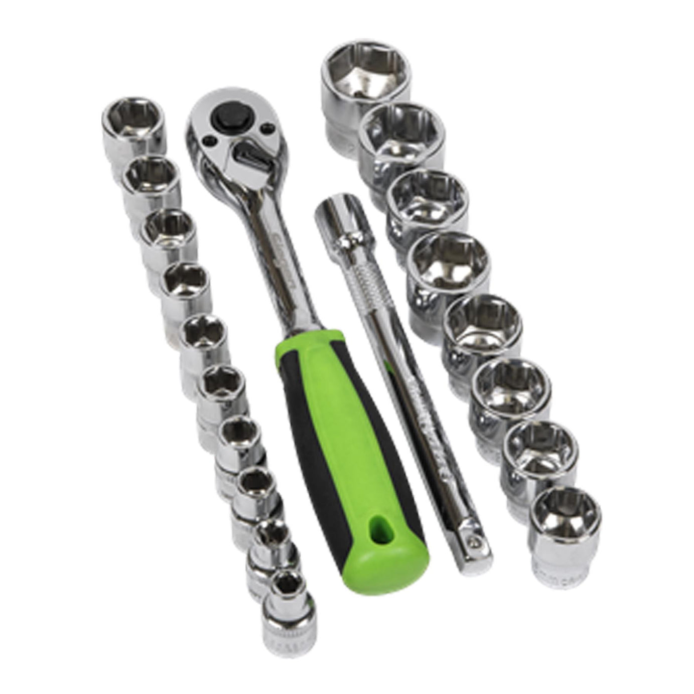 Sealey Socket Set 19pc 3/8"Sq Drive 6pt WallDrive� Metric