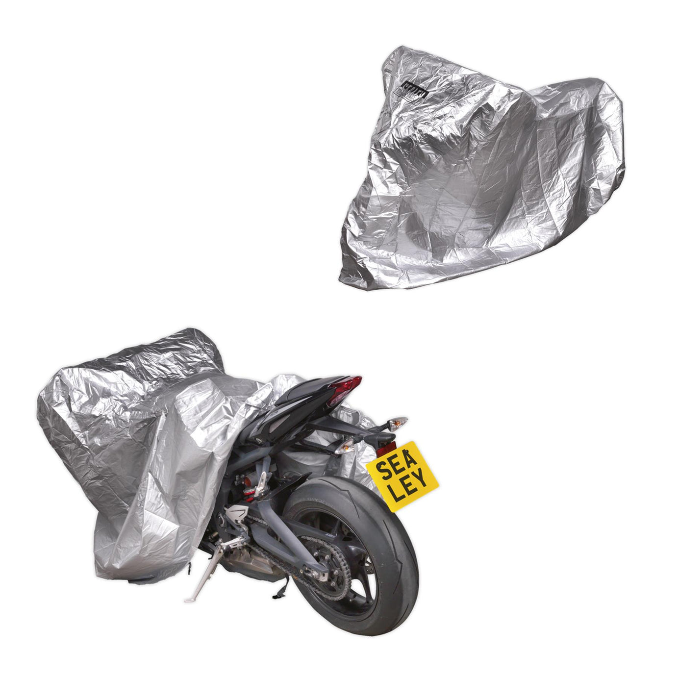 Sealey Motorcycle Cover Large 2460 x 1050 x 1370mm