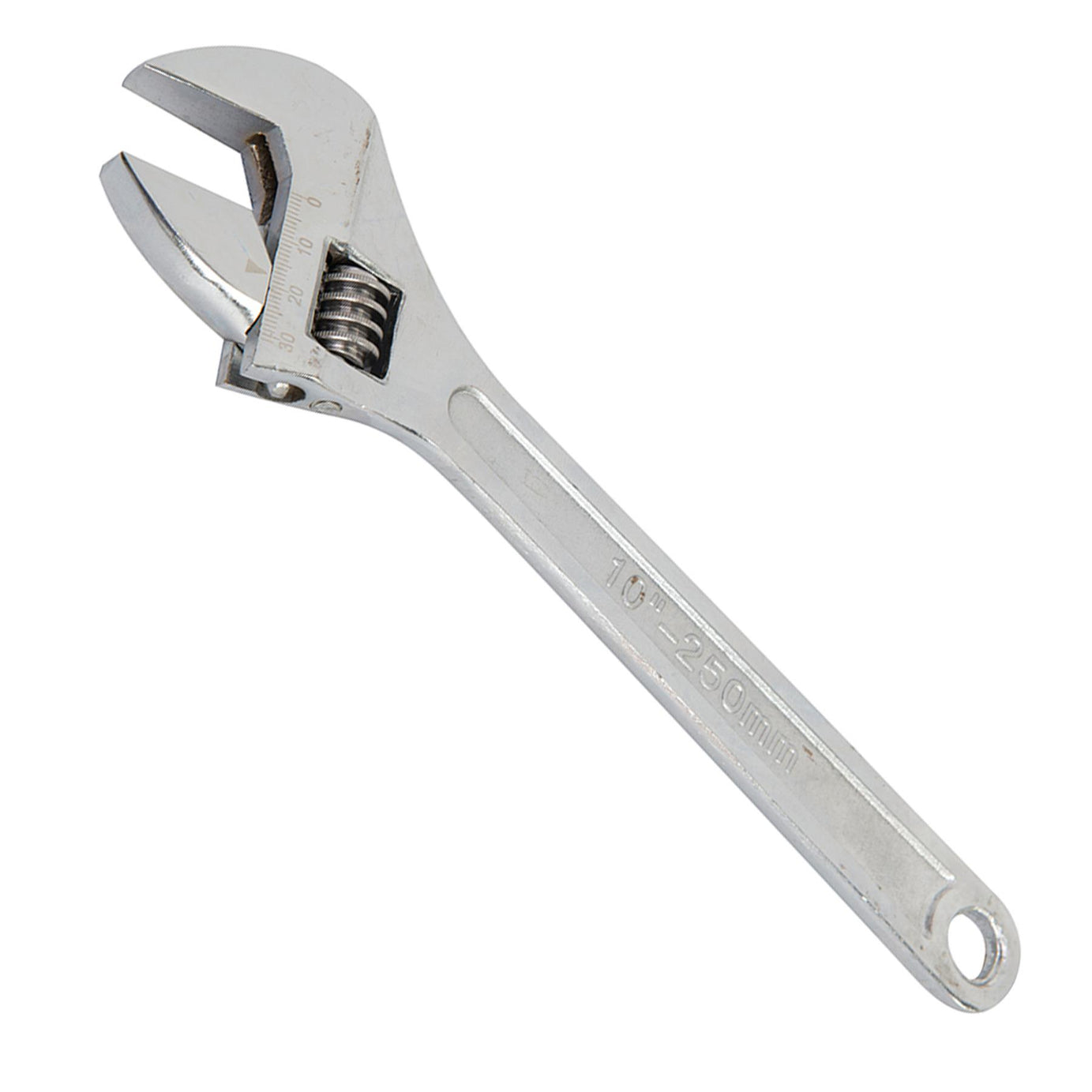 Adjustable Wrench Length 250mm - Jaw 27mm Drop-Forged Chrome Plated New