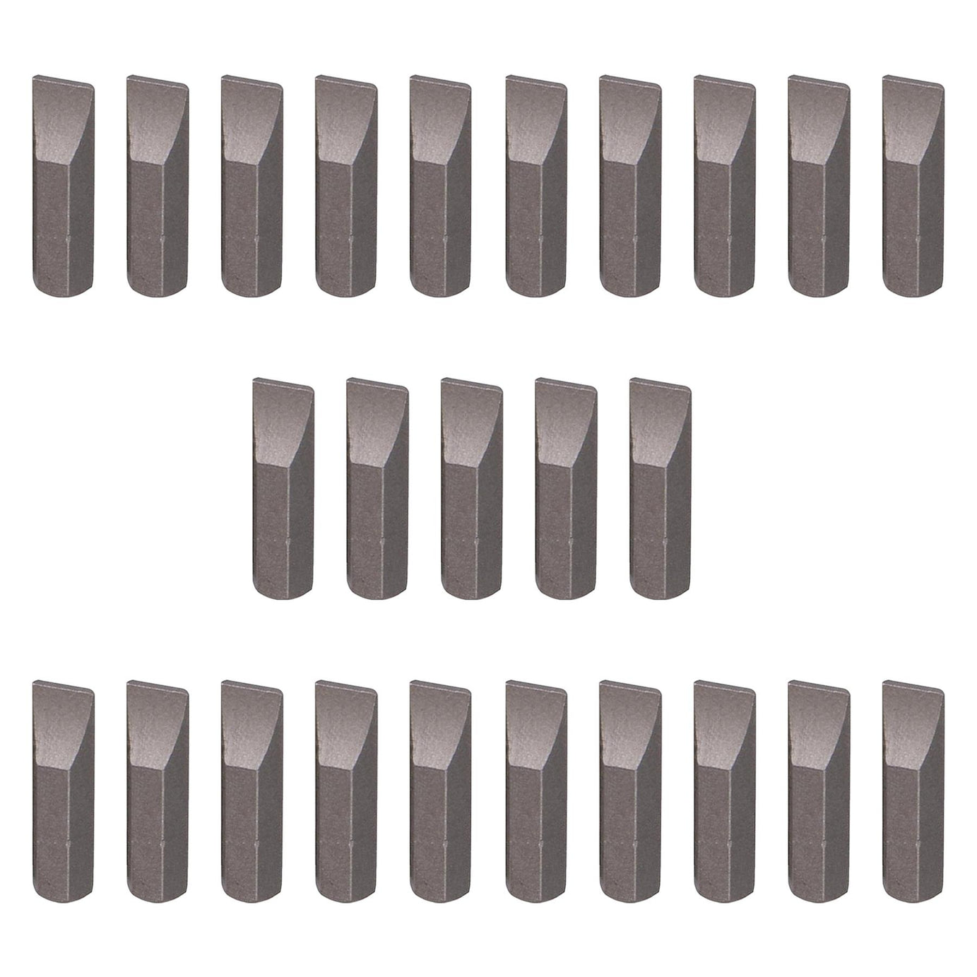 Slotted Screwdriver Bits 7mm CRV Chrome Vanadium Steel 1/4" Hex Drive 25Pcs