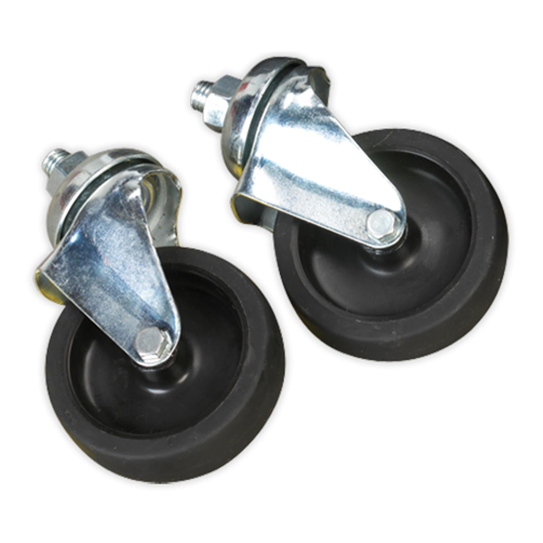 Sealey Wheel Kit For Fixed Compressors - 2 Castors & 2 Fixed Wheels Compressor