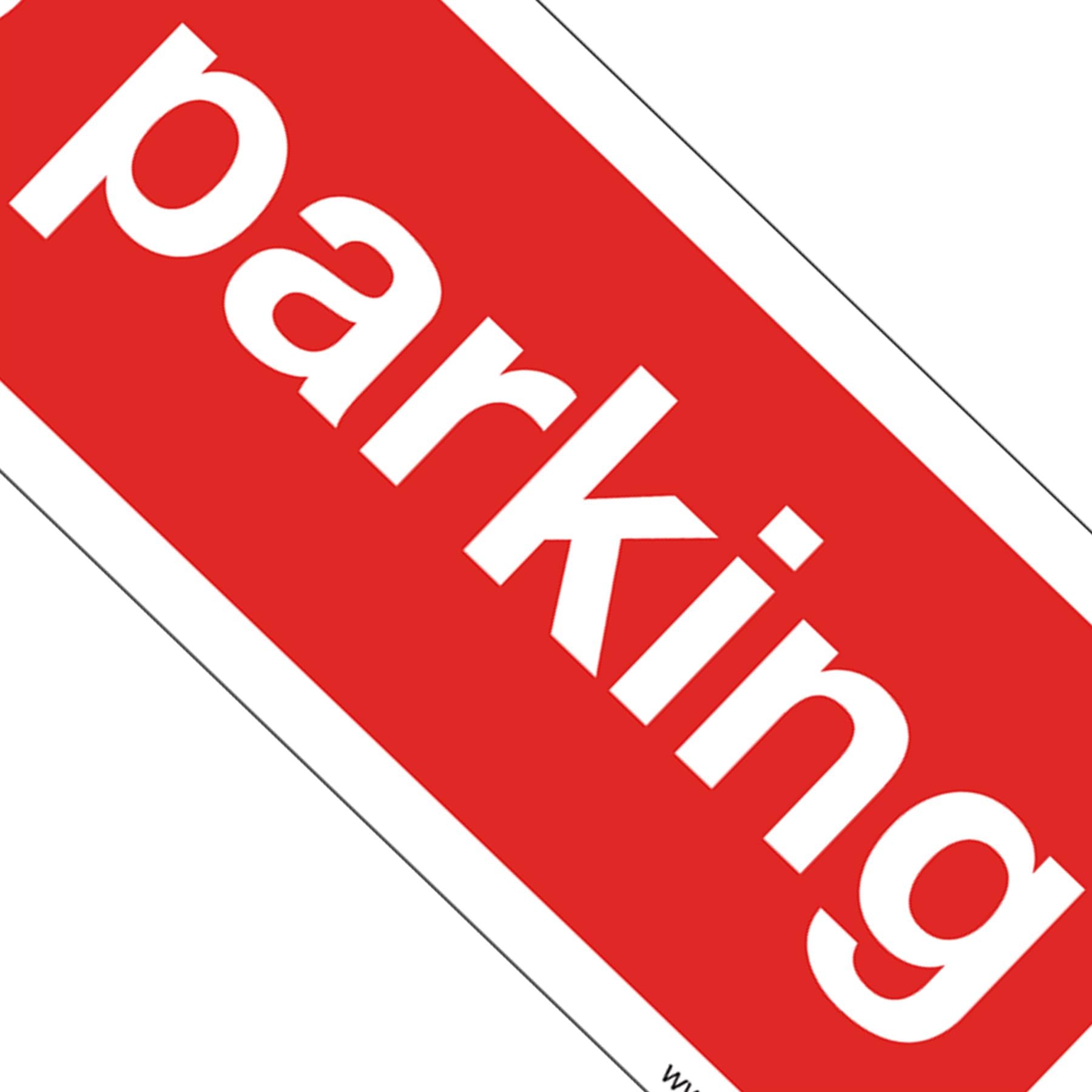 Prohibition Safety Sign - No Parking - Rigid Plastic