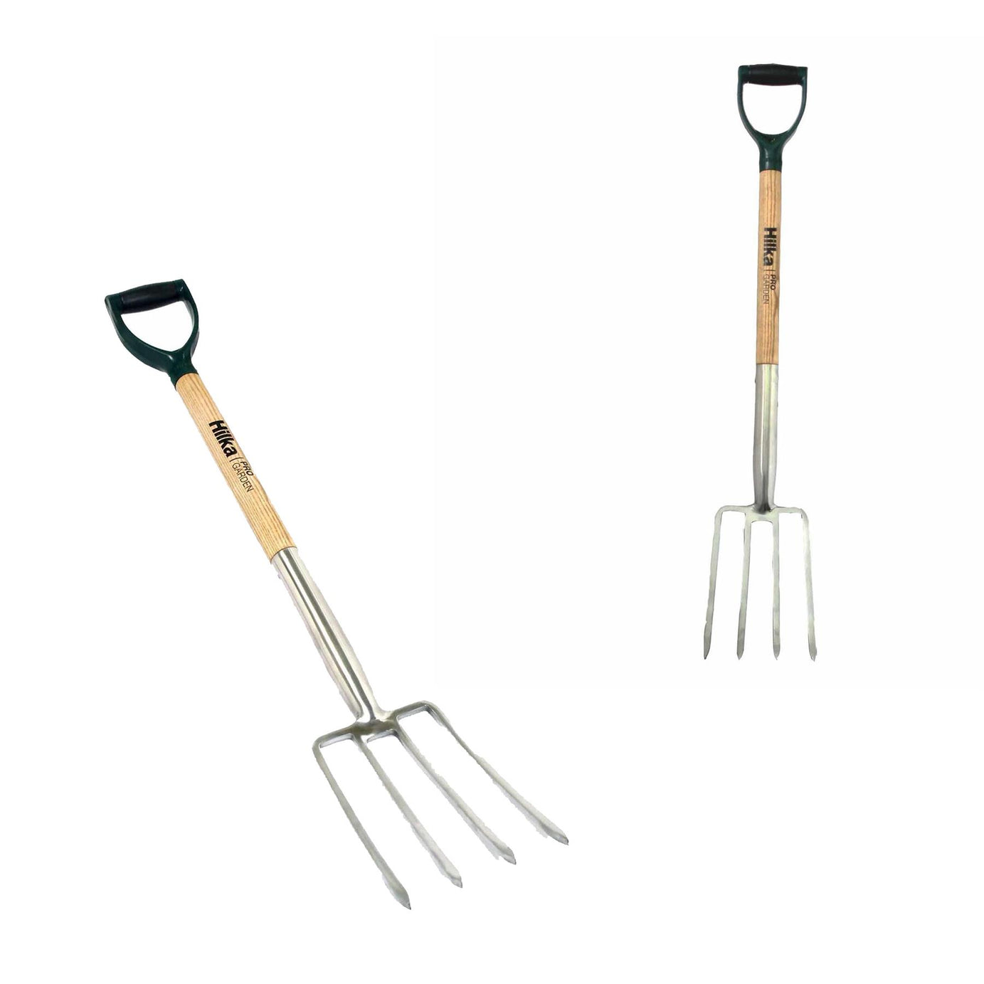 Stainless Steel Ergonomic Soft Grip Handle And Hardwood Shaft Border Fork
