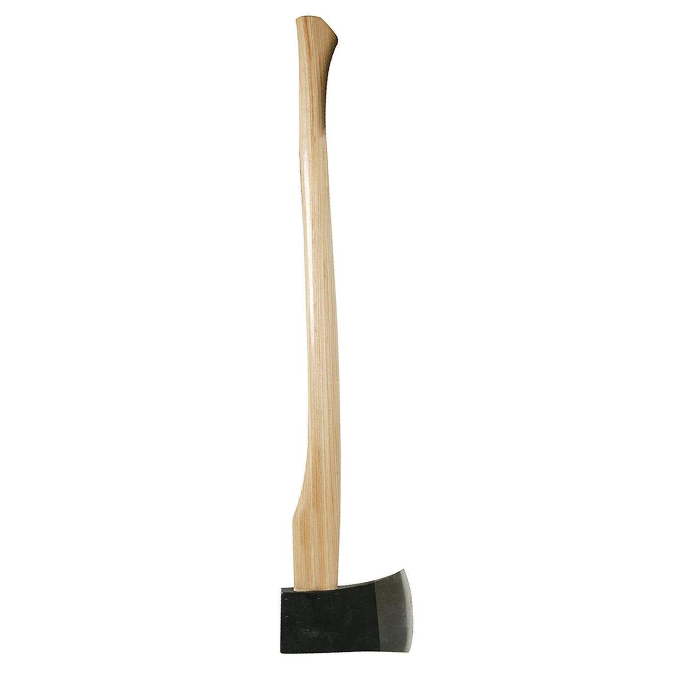Hickory Felling Axe - 6Lb (2.72Kg) Forged Steel Powder-Coated Head Polished Edge