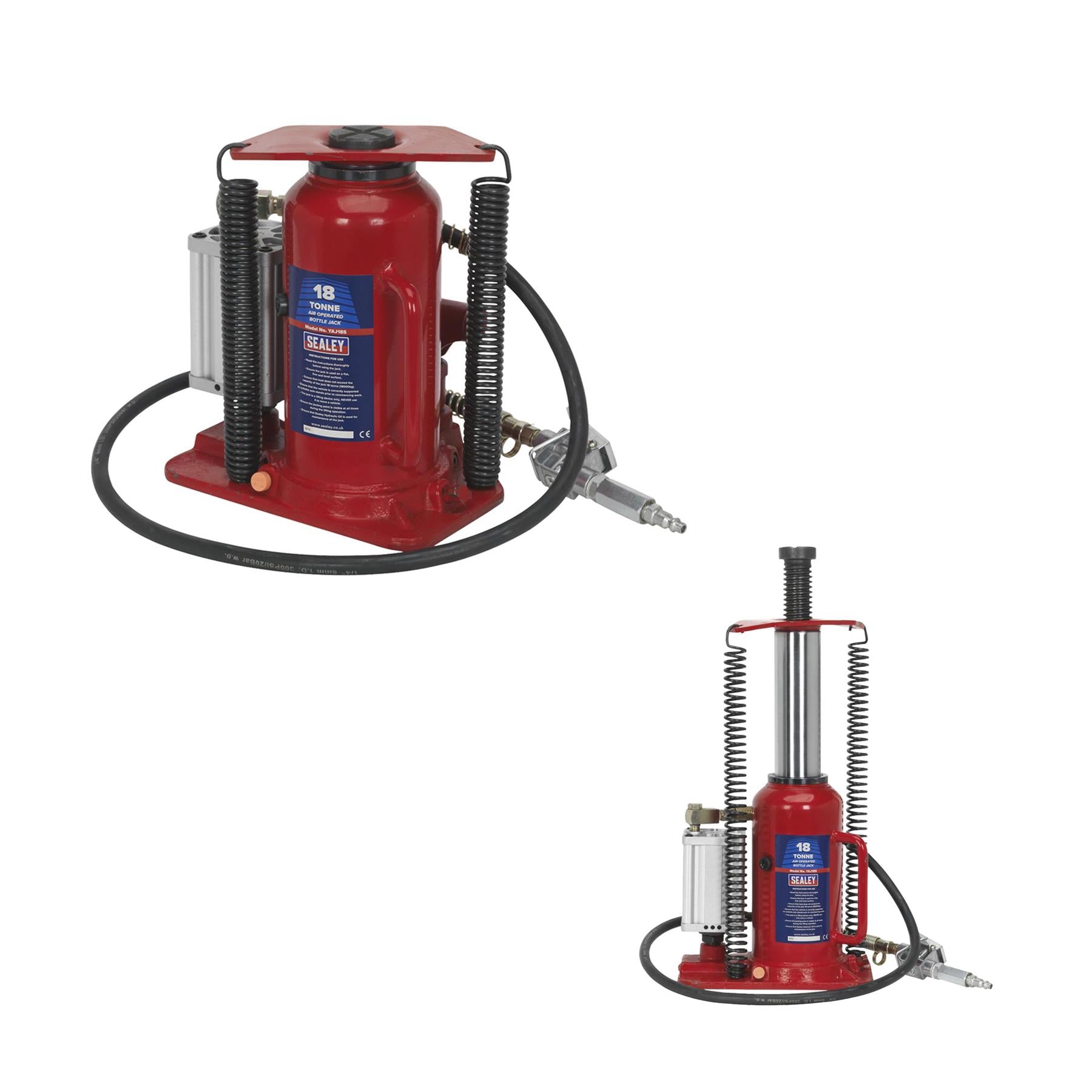 Sealey Air Operated Bottle Jack 18tonne Powerful & Reliable