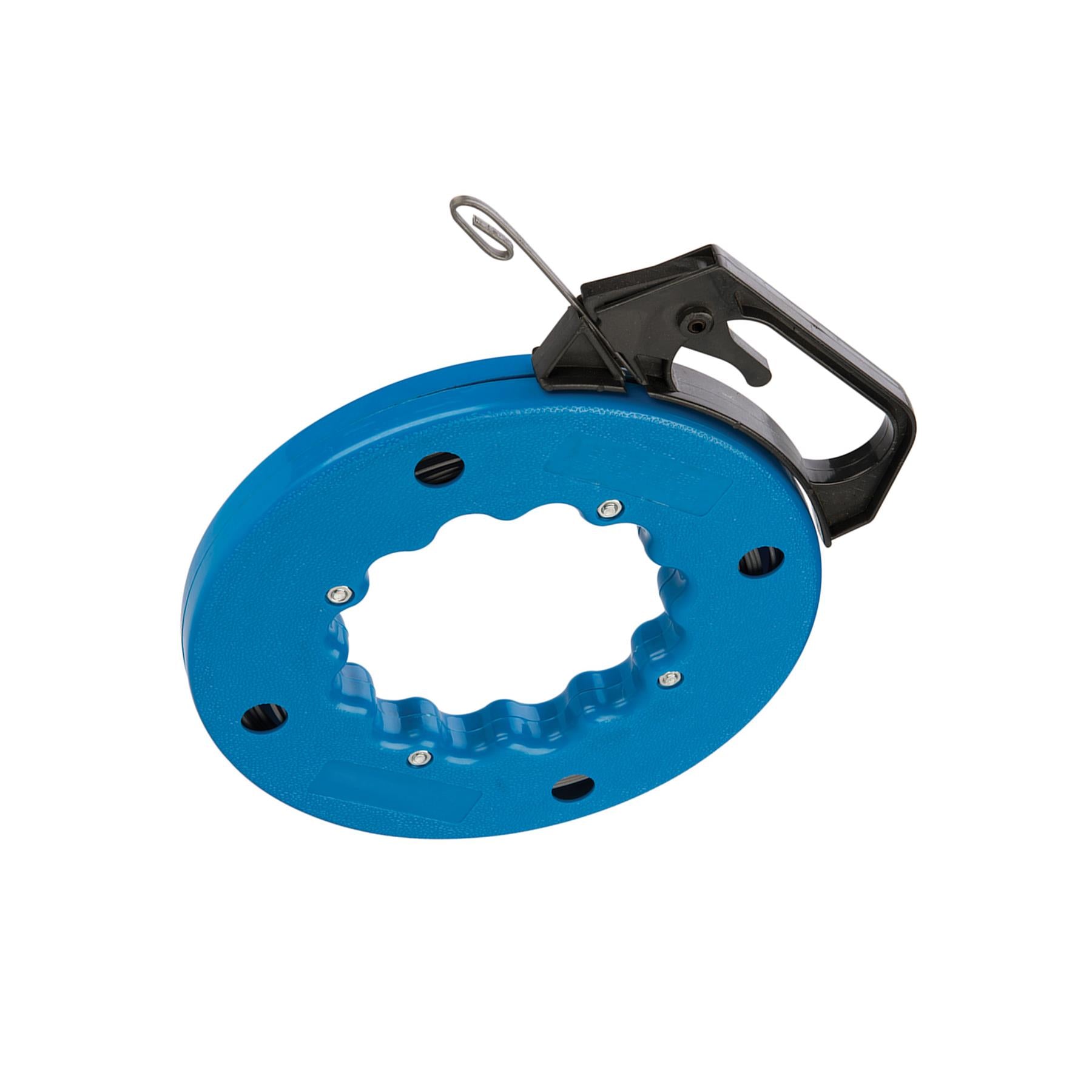 15M Fish Tape Cable Access Electrical Smooth Reeling, Sprung-Steel Fish Tape