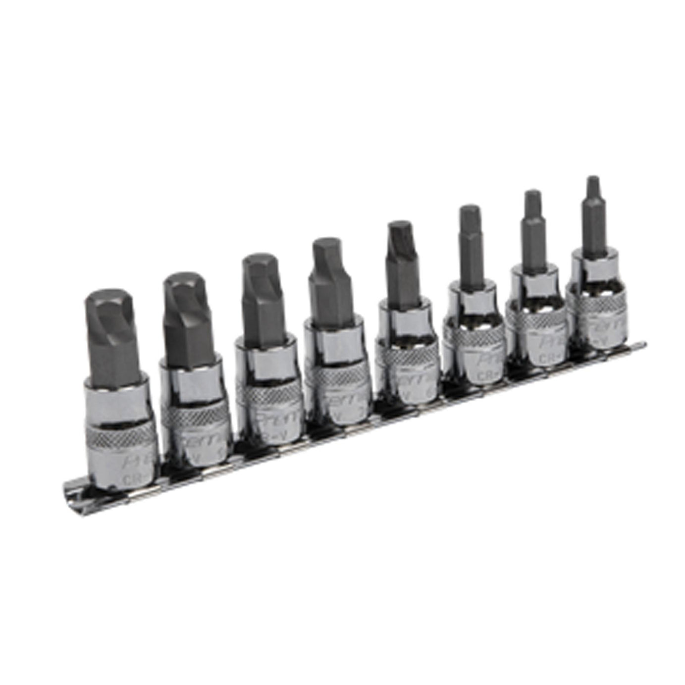 Sealey Hex Socket Bit Set Lock-On 8pc 3/8"Sq Drive Metric