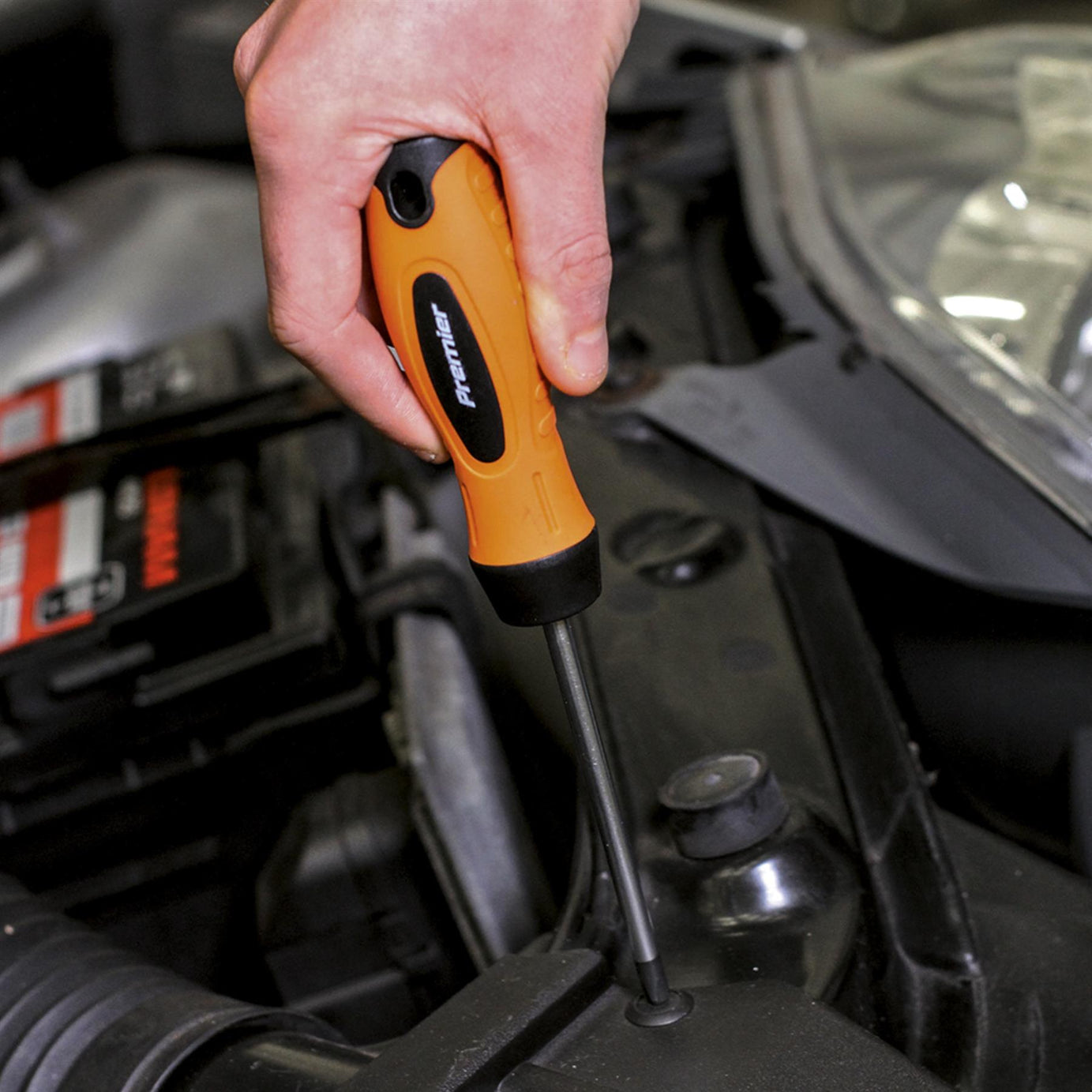 Sealey Screwdriver Set 8pc Hi-Vis Orange