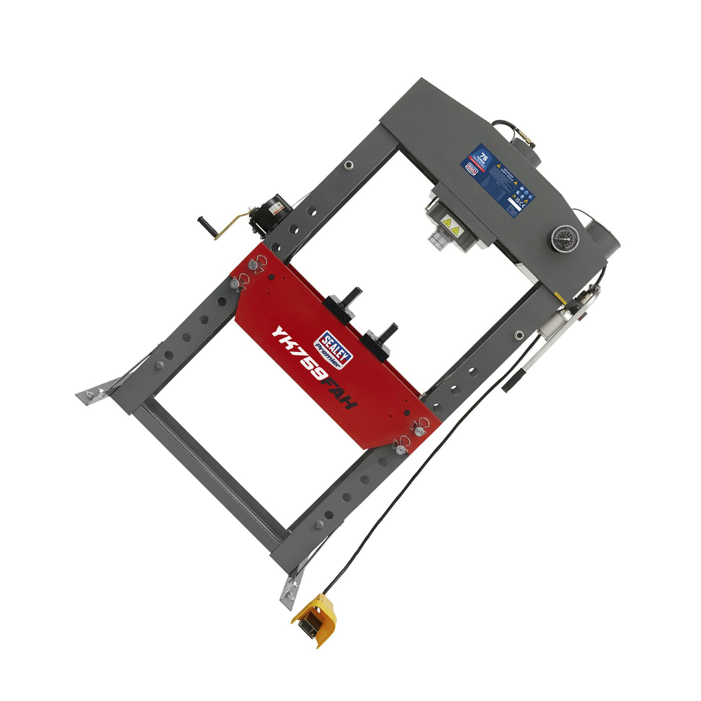Sealey Air/Hydraulic Press 75tonne Floor Type with Foot Pedal