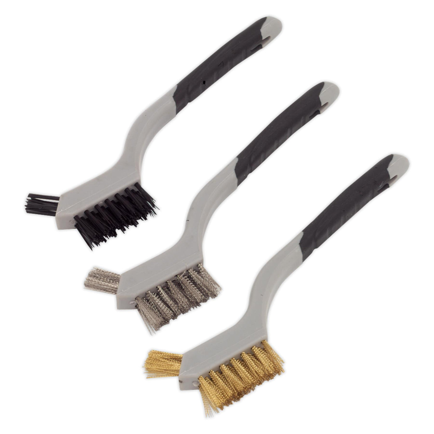 Sealey Wire Brush Set 3pc Miniature Stainless steel