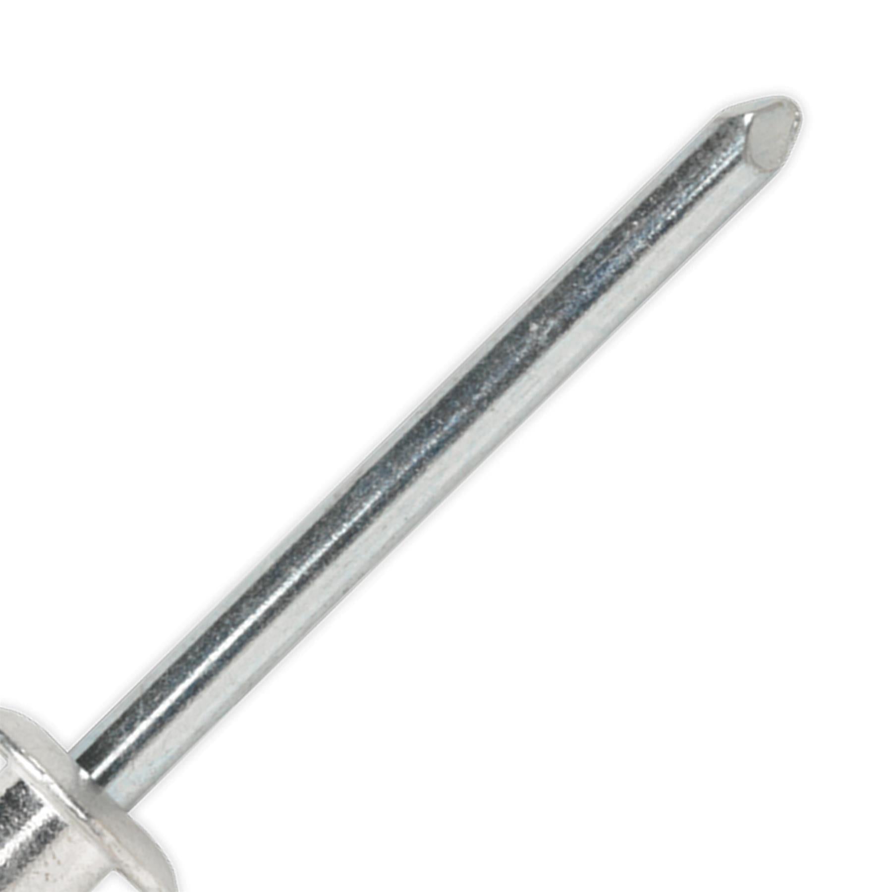 Sealey Aluminium Multi-Grip Rivet Std Flange 3.2 x 13mm Pack of 200