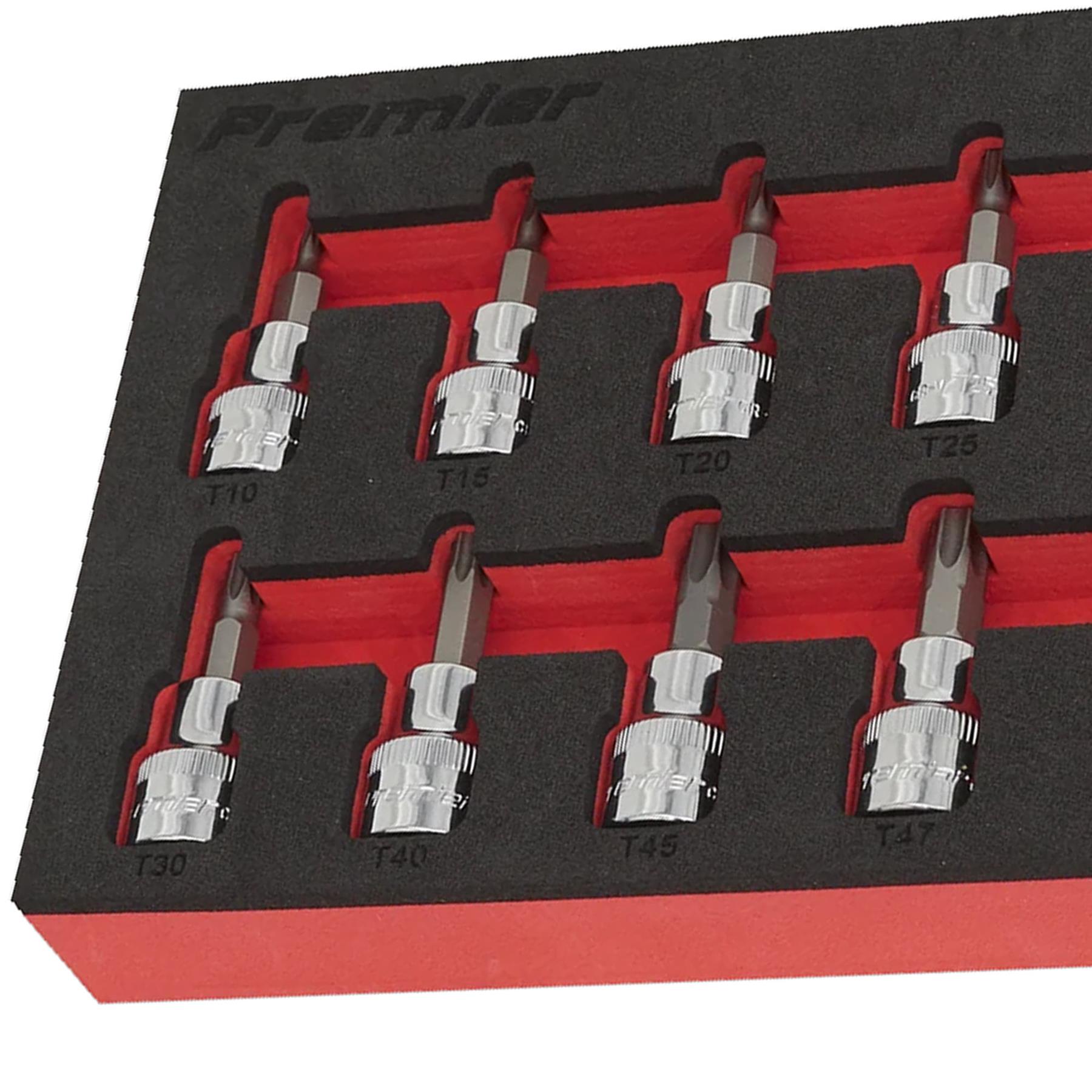 Sealey TRX-Star* Socket Bit Set 10pc 3/8"Sq Drive