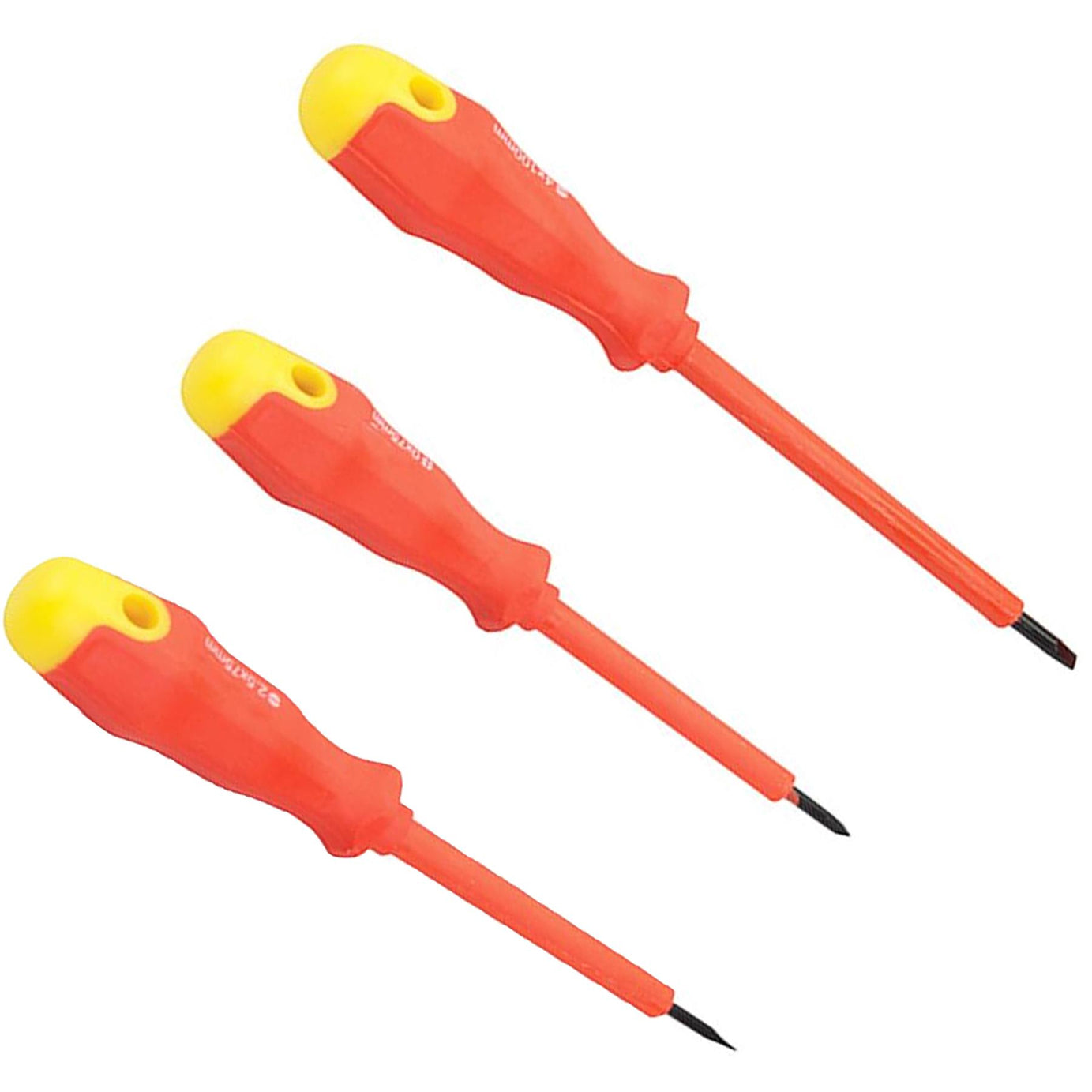 7Pce Insulated Soft-Grip Screwdriver Set Insulated Chrome Vanadium Shafts