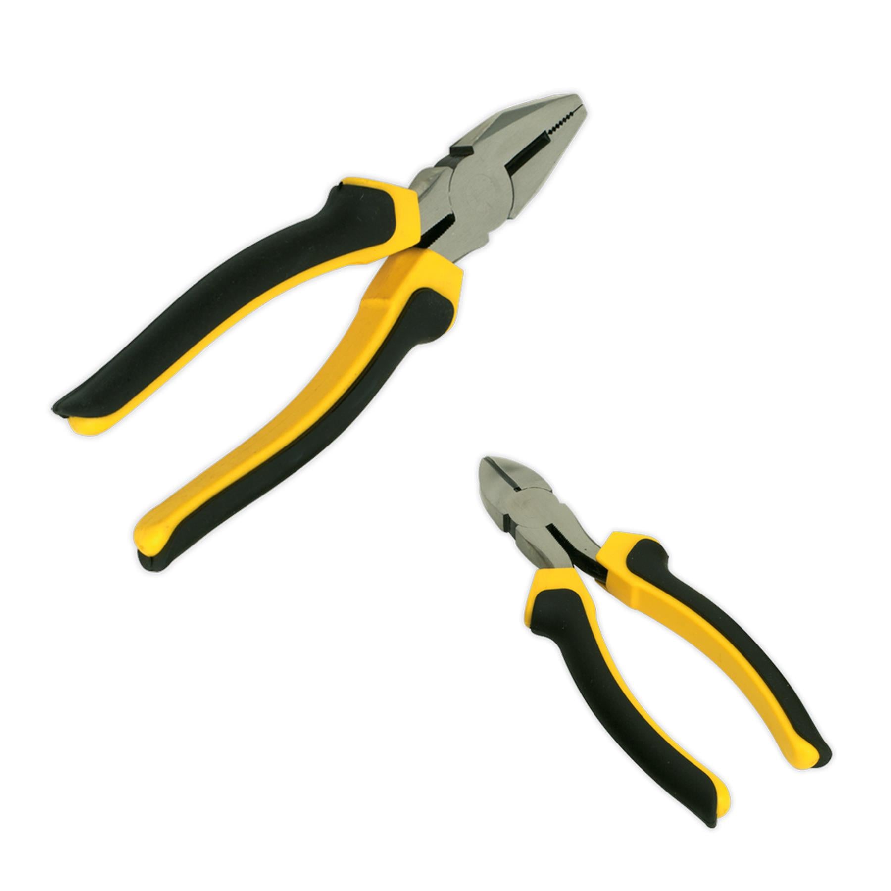 Sealey Comfort Grip Pliers Set 3Pc Fully Chromed And Polished