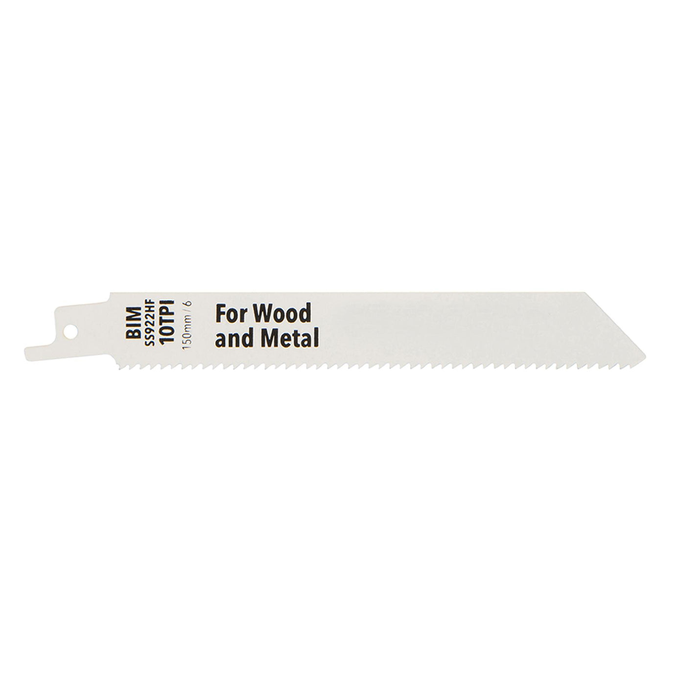 Recip Saw Blades For Wood 5Pk Hcs 10Tpi - 150mm Cutting Recipro Saw 5Pk