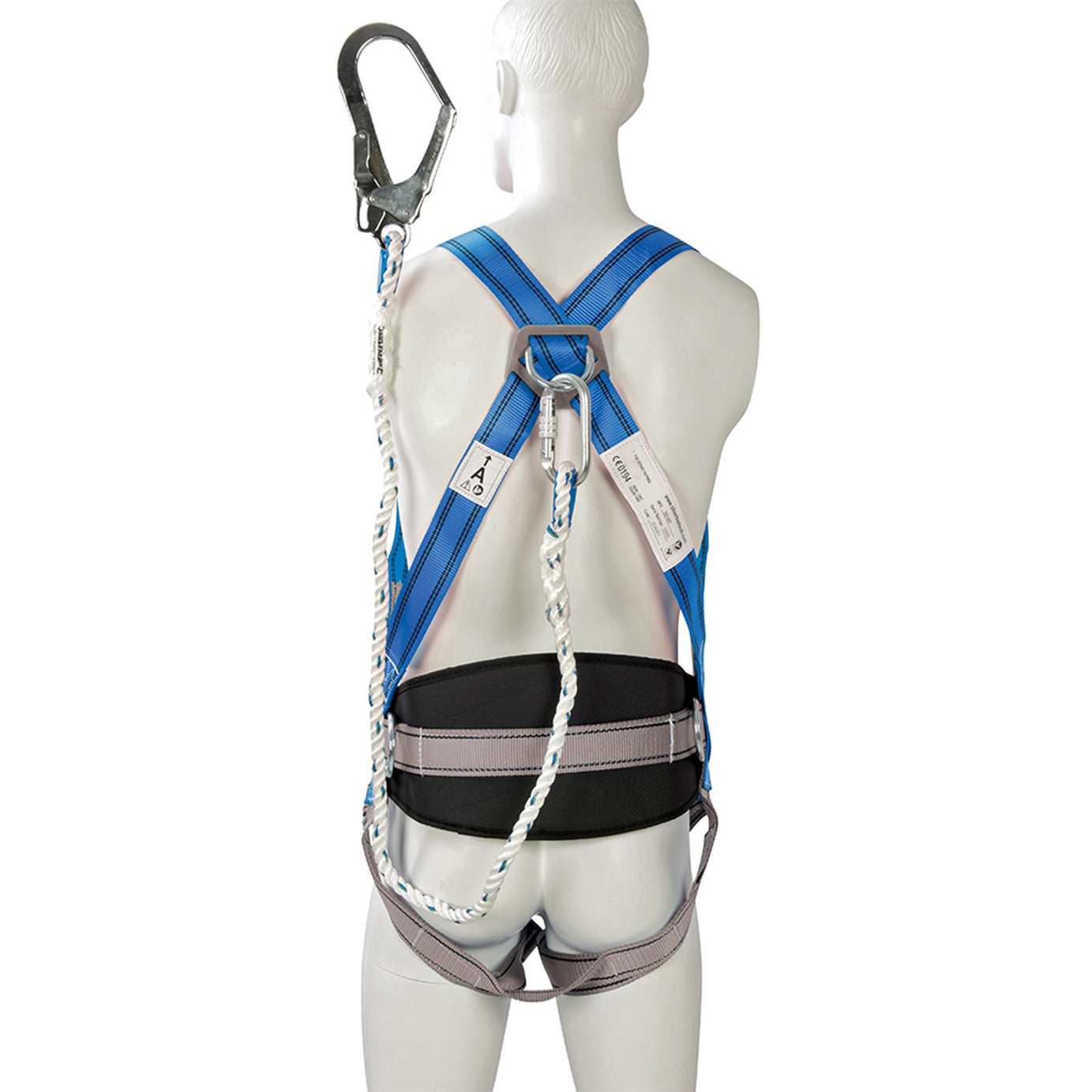 Safety Harness + Lanyard Restraint Kit & Bag Karabiners Lanyard