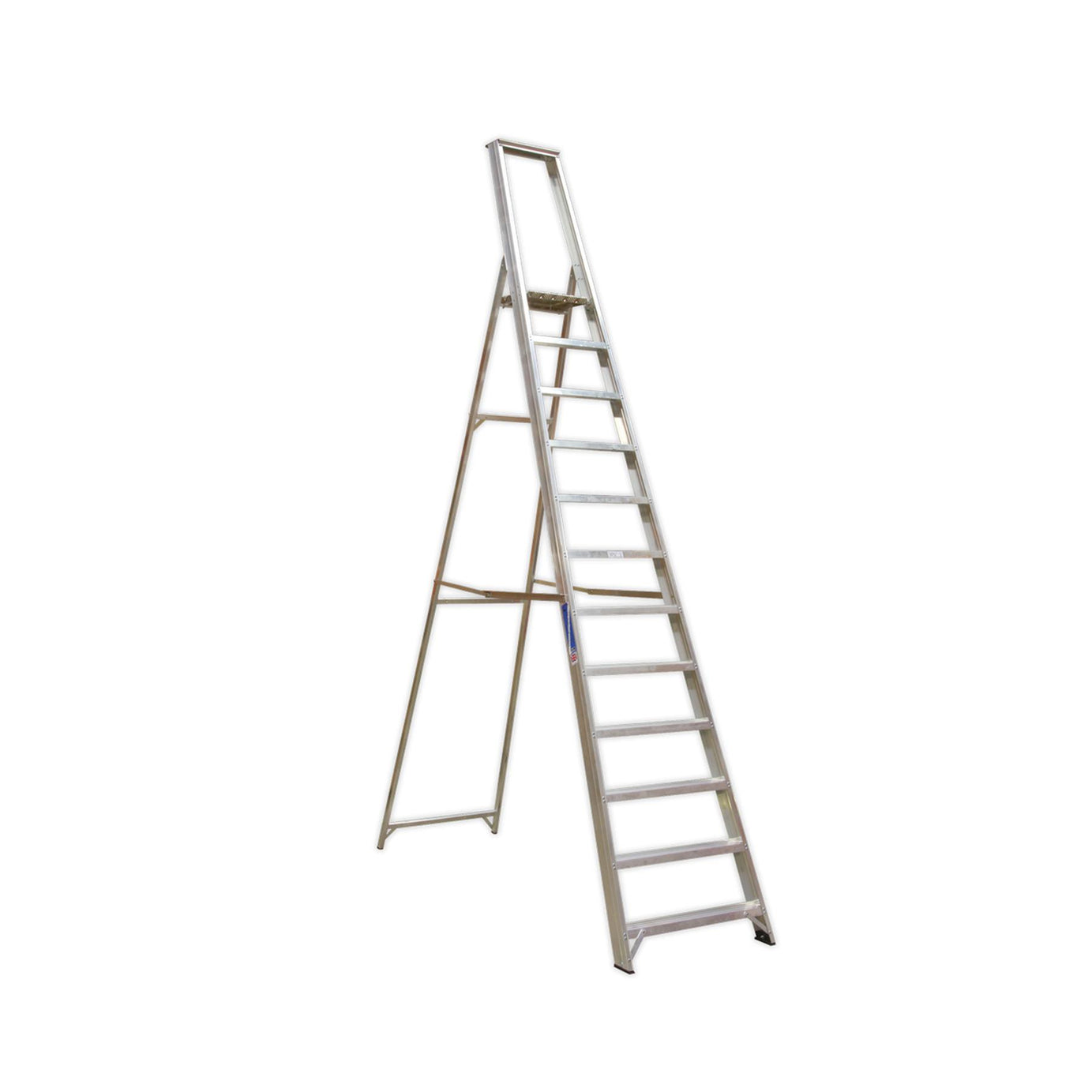 Sealey Aluminium Step Ladder 12-Tread Industrial BS 2037/1