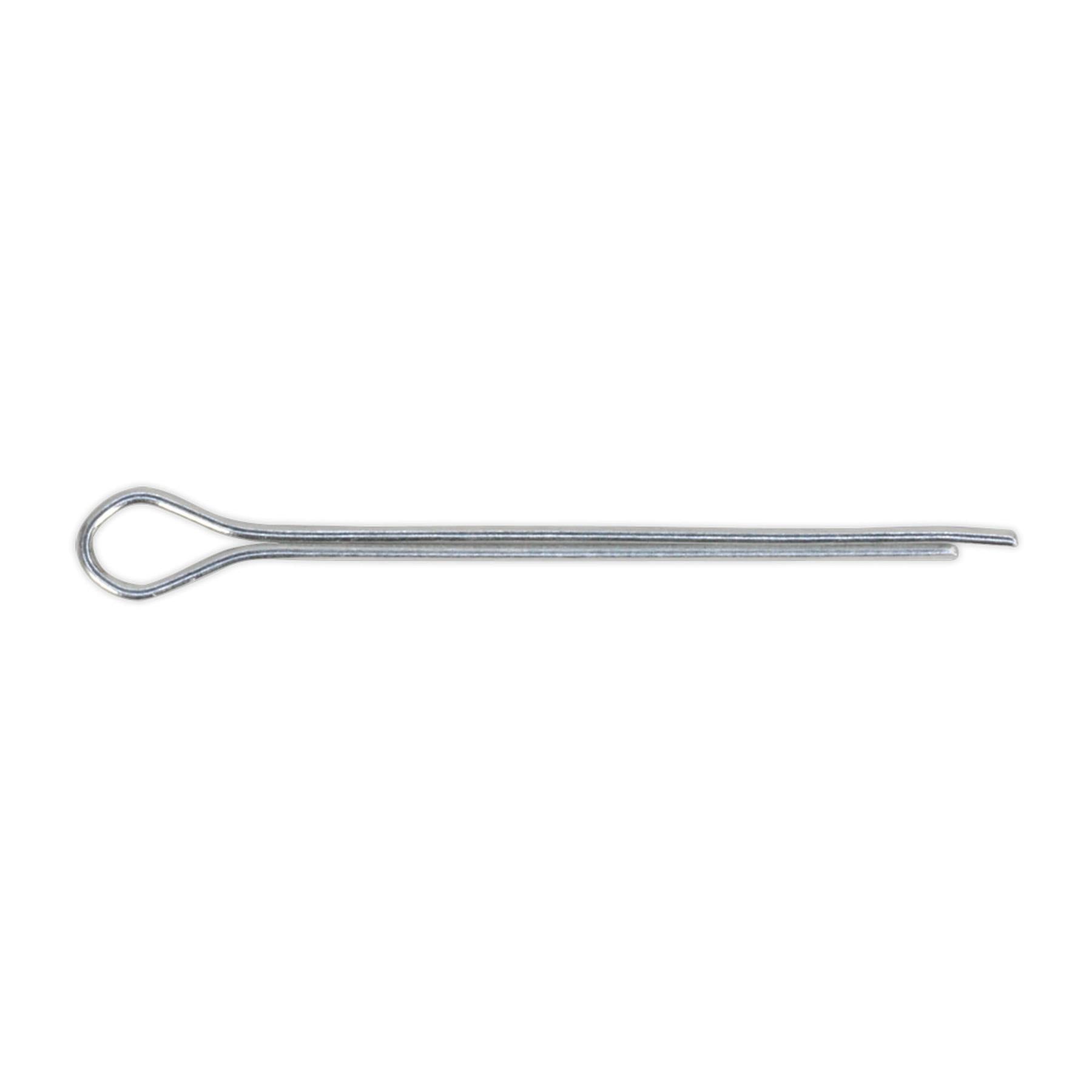 Split Pin 1.6 x 25mm Pack of 100. Zinc plated steel. SPI100 Sealey
