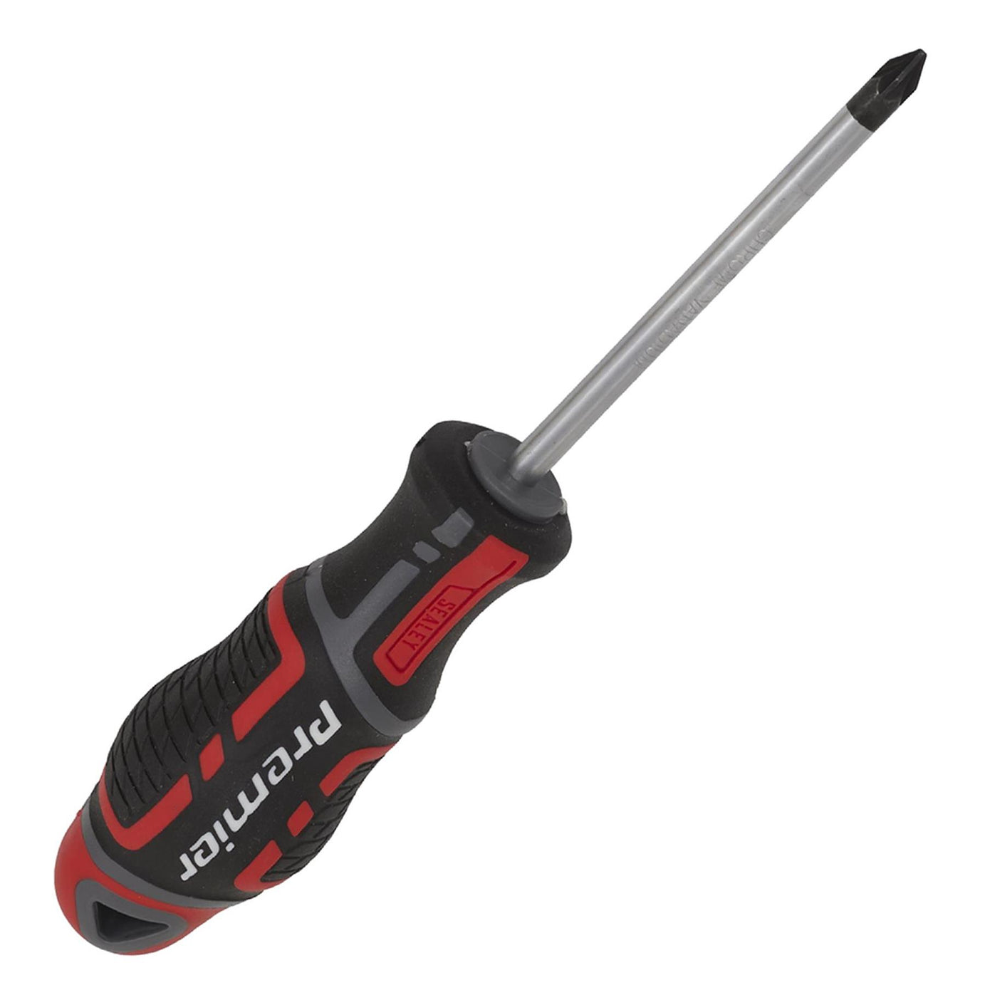 Sealey Screwdriver Pozi Pozidriv #1 x 75mm Soft Grip Handle Magnetic GripMAX