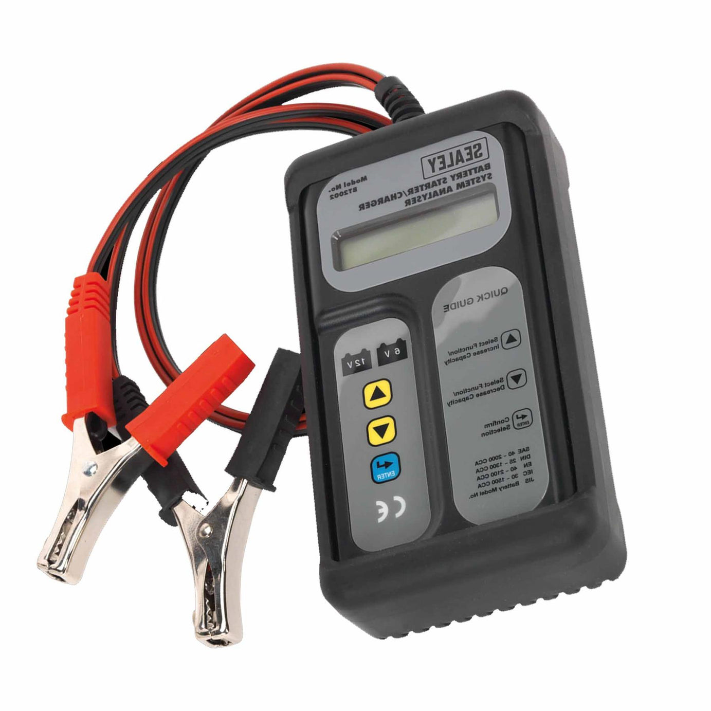 Sealey Digital Battery & Alternator Tester 6-12V Bat 6-24V Alt