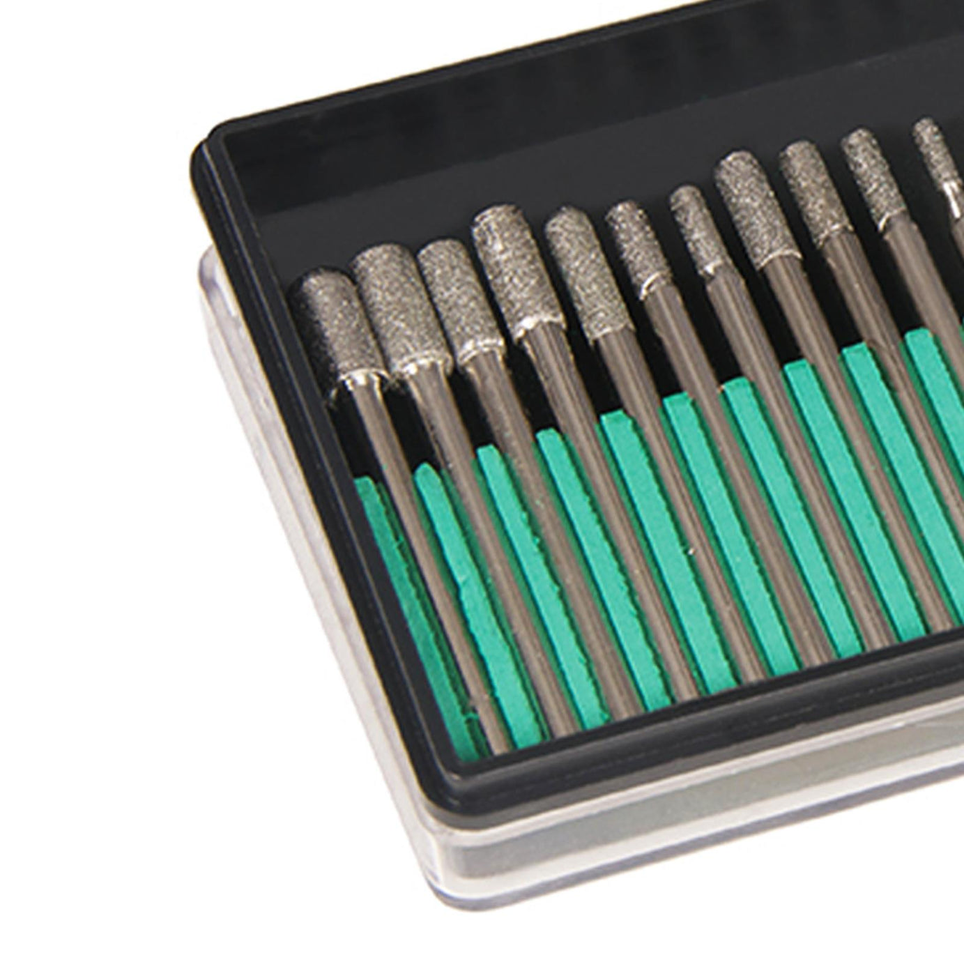 30Pc Diamond Burr Rotary Tool Bit Set Dremel Engraving Tiles Stone Glass Wood