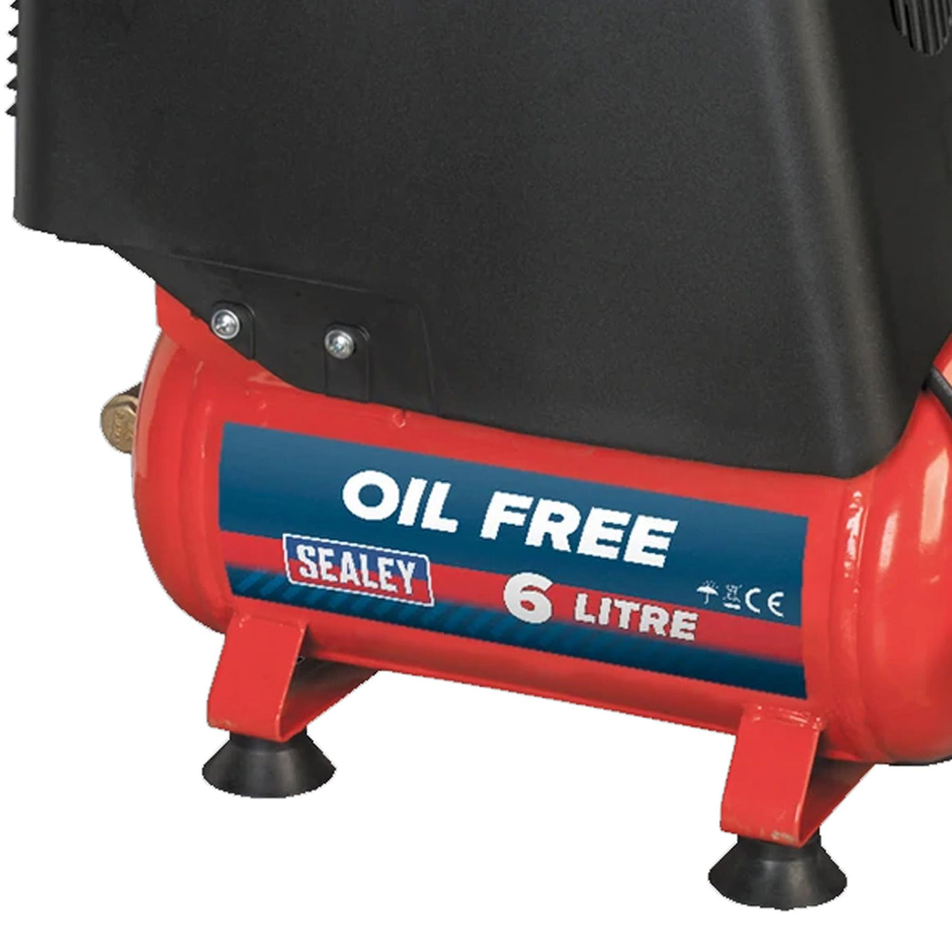 Sealey Air Compressor 6L Belt Drive 1.5hp Oil Free