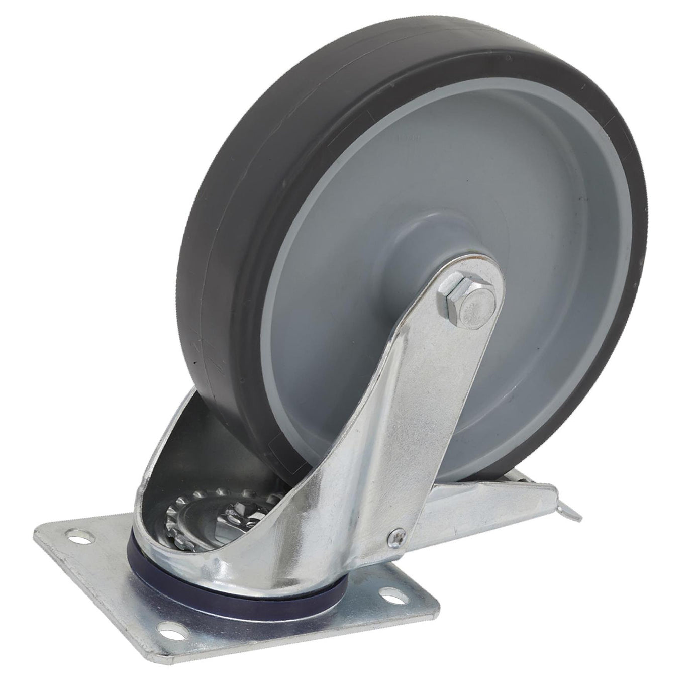 Sealey Medium-Duty Swivel Castor Wheel with Total Lock 75mm