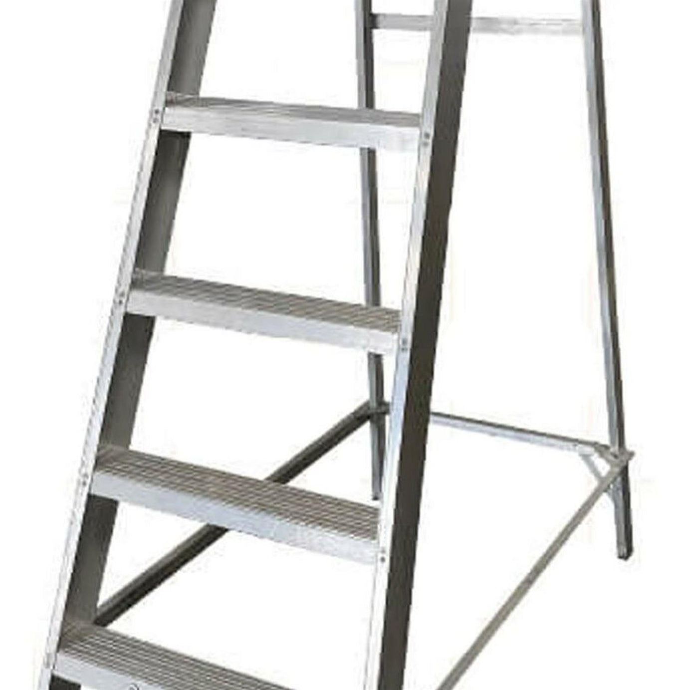 Dapetz Aluminium 5 Tread Single Sided Machine Step Ladder, 150 Kg, Made In UK