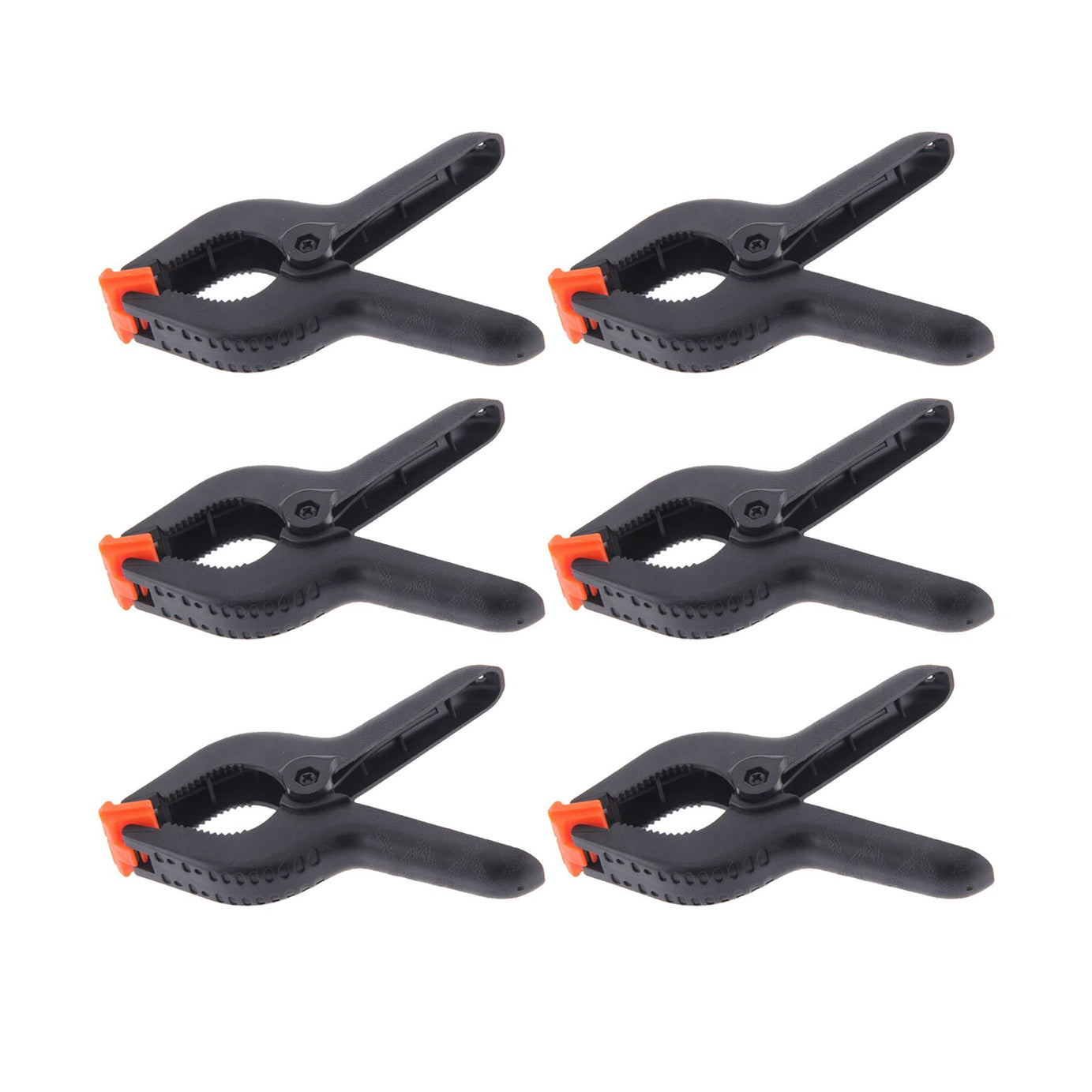 6 x 6" Strong Plastic Spring Clamps Market Stall Clips Nylon Large Tarpaulin