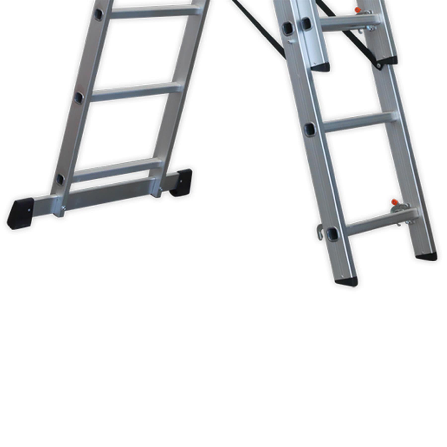 Sealey Aluminium Extension Combination Ladder 3x7 EN 131