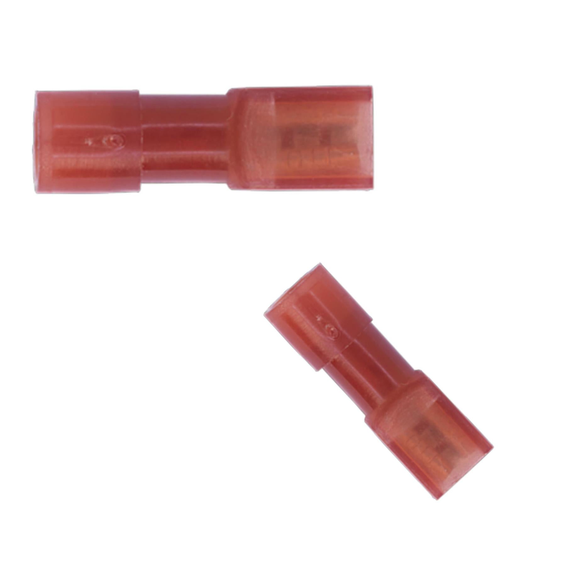 Sealey Fully Insulated Terminal 2.8mm Female Red Pack of 100