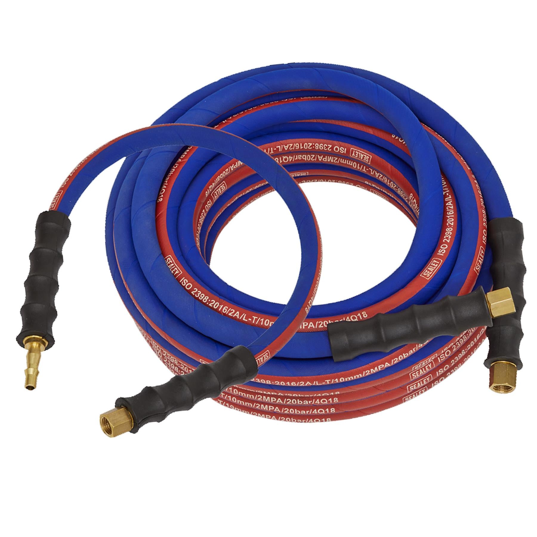 Sealey Air Hose Kit Heavy-Duty 15m x 10mm with Connectors