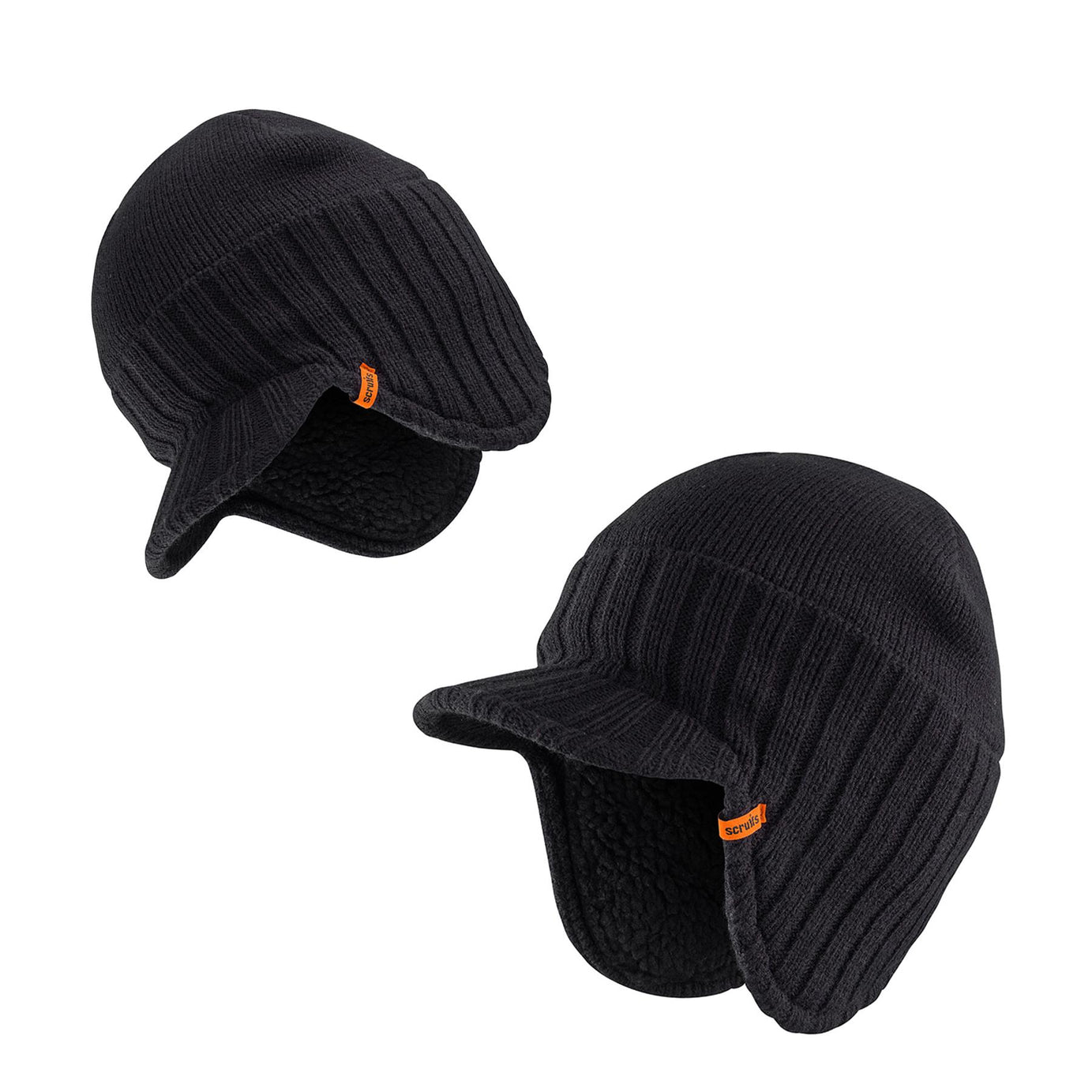 Scruffs Trade Peaked Beanie Comfort And Warmth Black