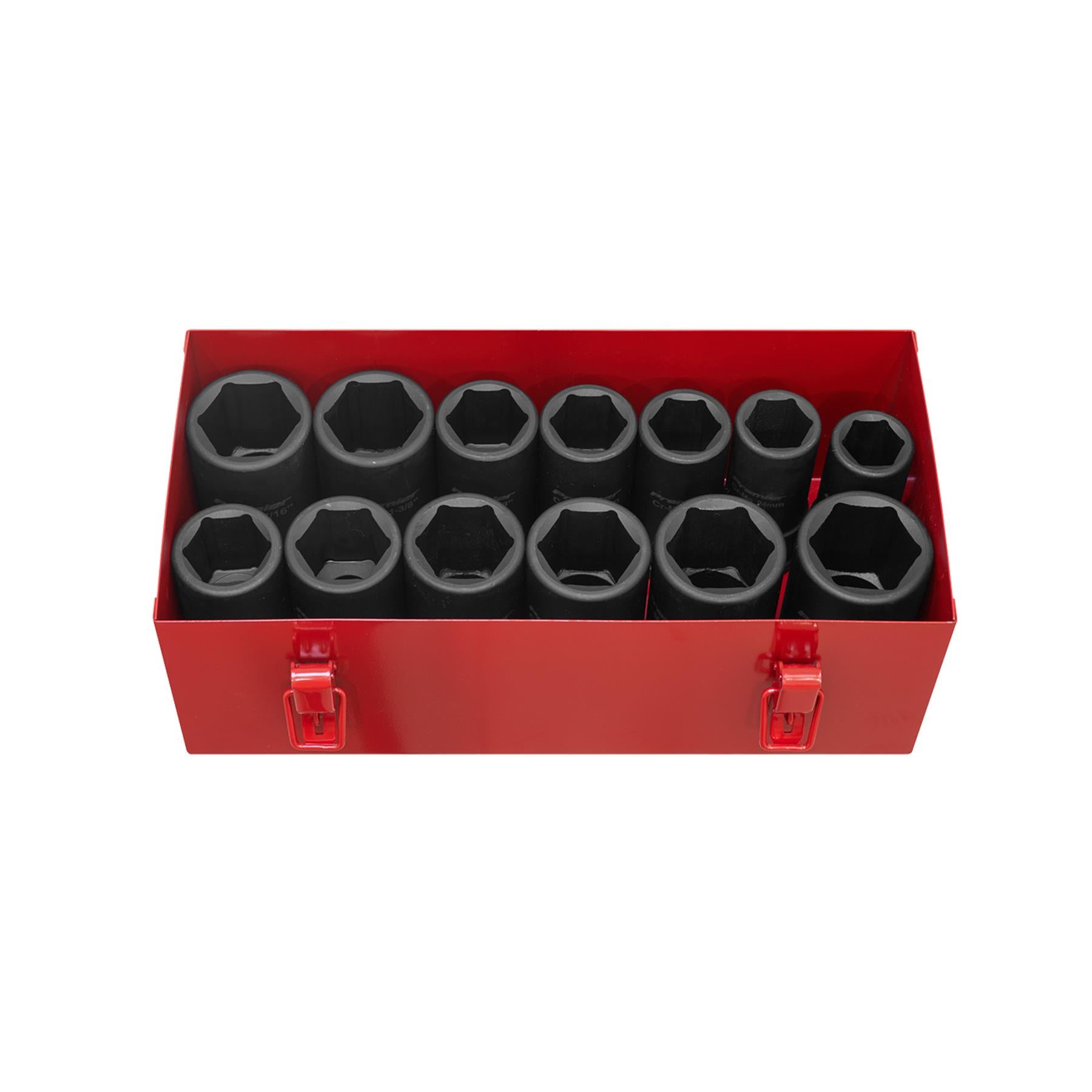 Sealey Impact Socket Set 13pc Deep 3/4"Sq Drive Metric/Imperial
