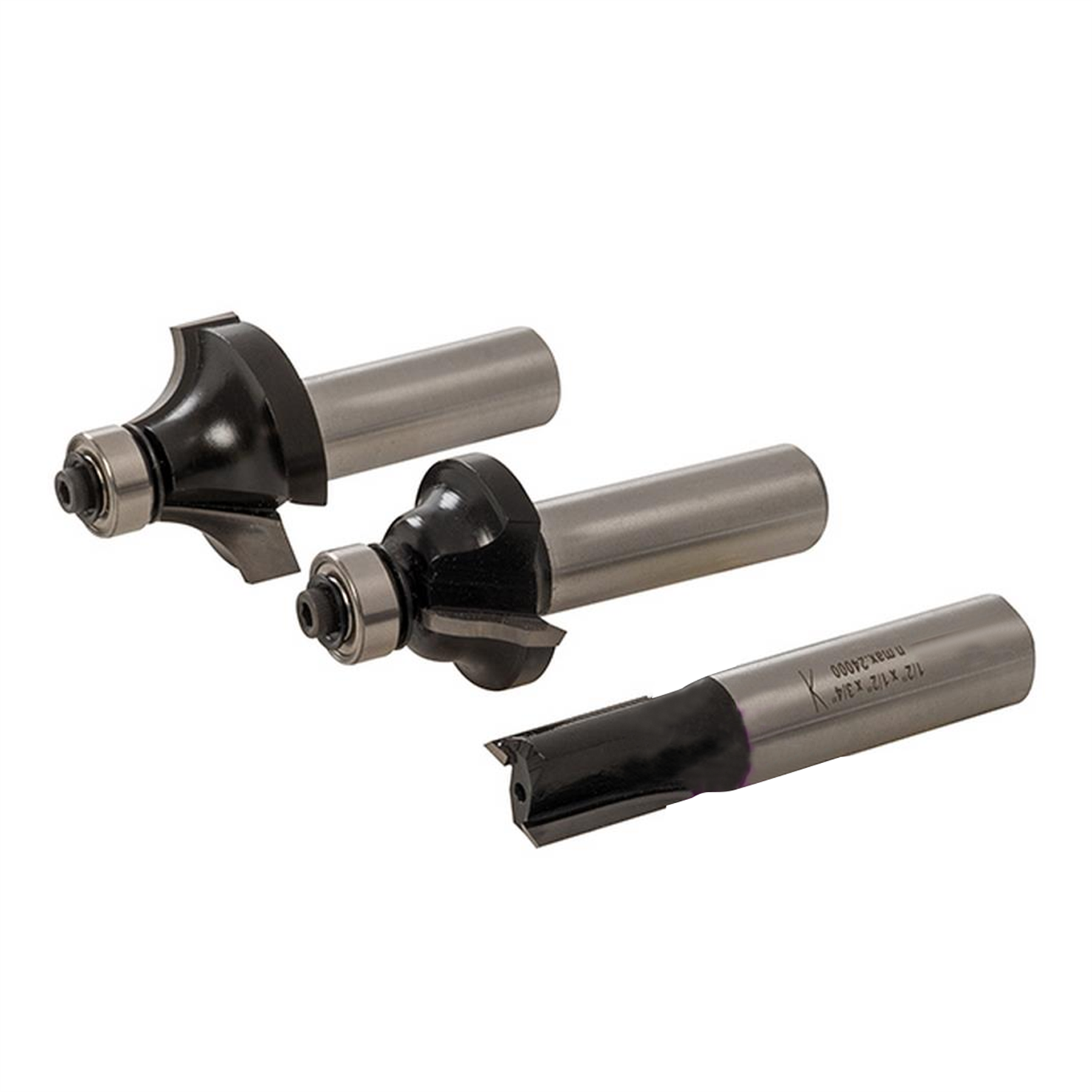 1/2" Router Starter Kit 6Pce Twin Flutes For Clean, Precise Cutting New