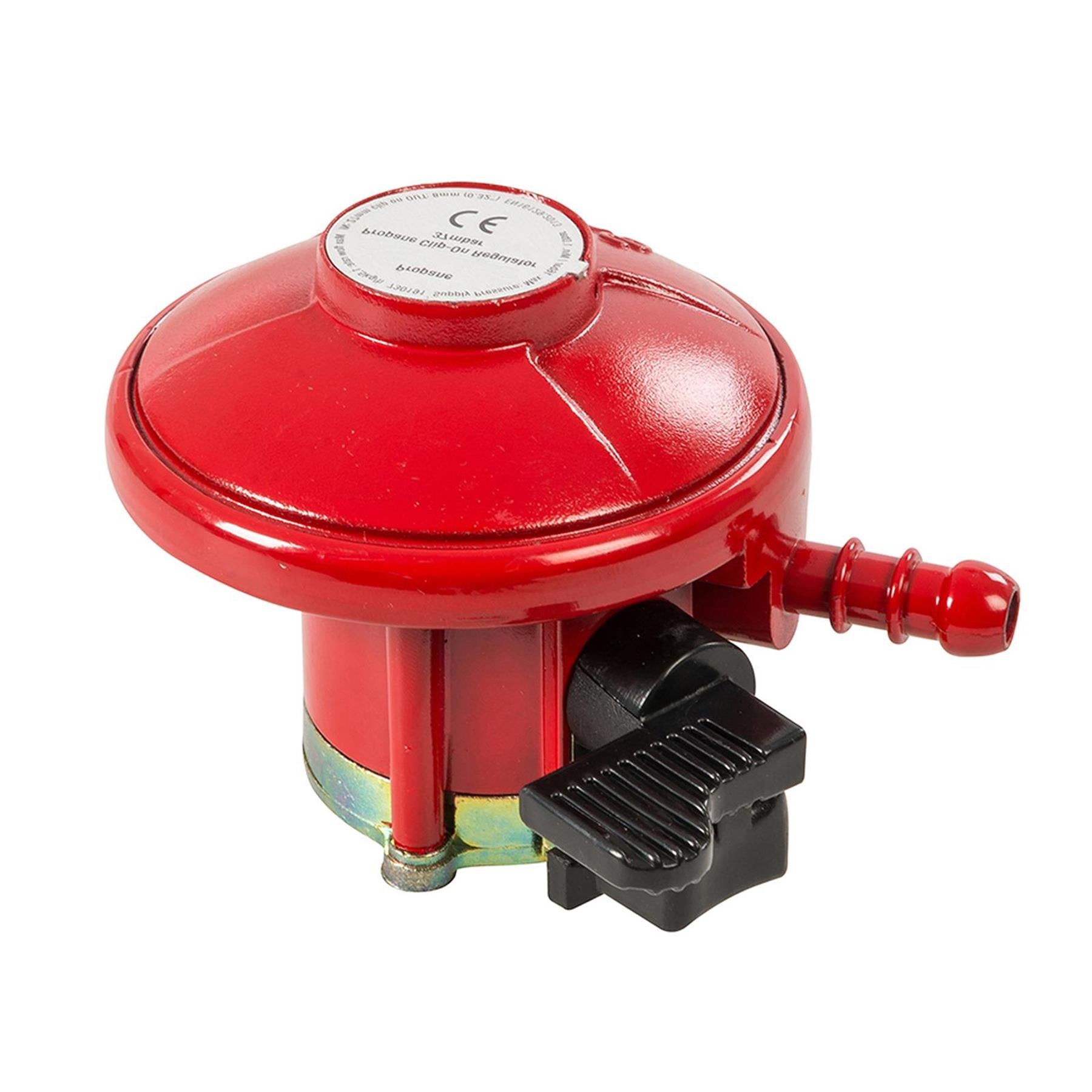 Propane Clip-On Regulator 27mm - 37Mbar Attaches To Propane Gas Tank Kit